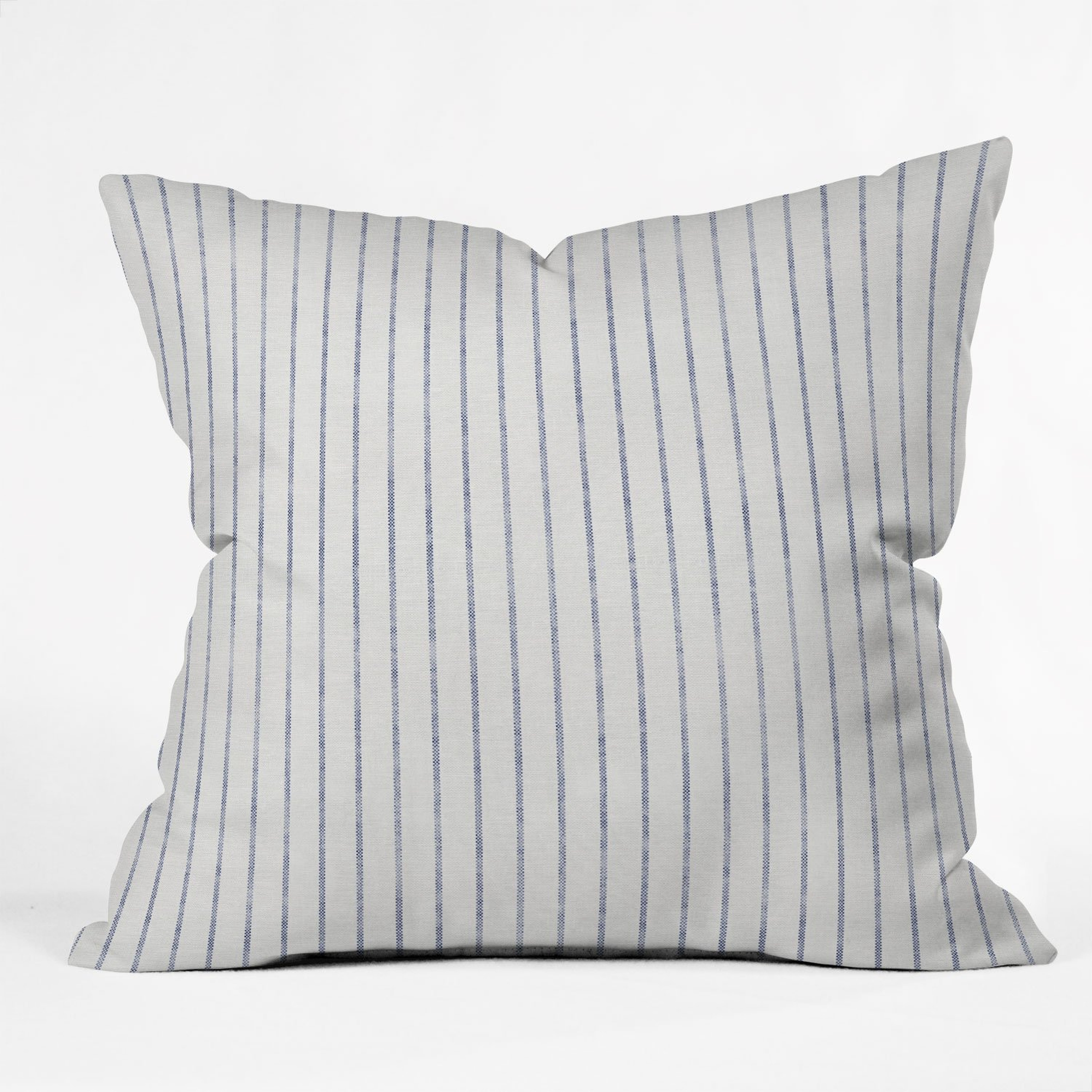 THROW PILLOW AEGEAN WIDE STRIPE  BY HOLLI ZOLLINGER // 20" x 20" // Pillow Cover with Insert - Wander Print Co.