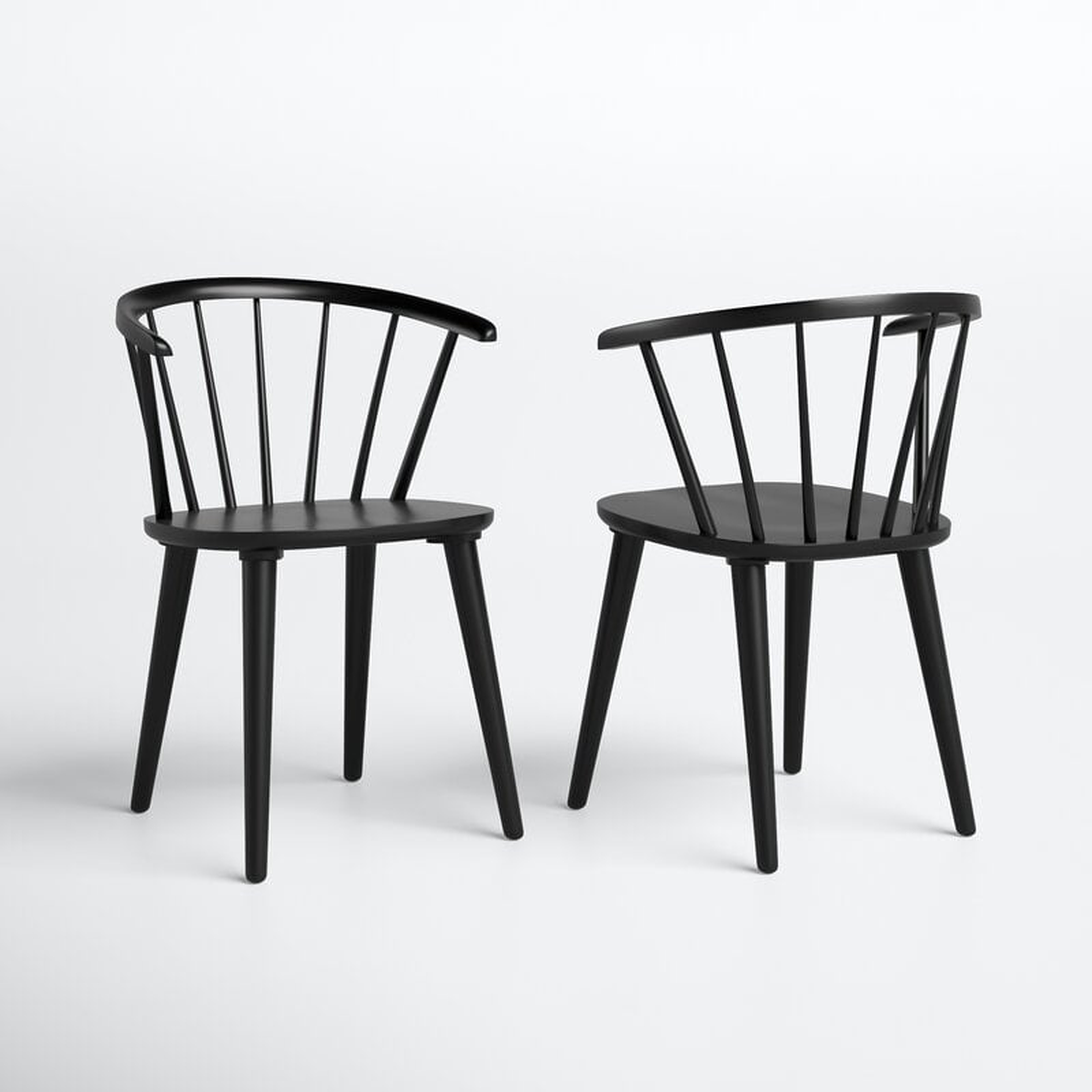 Sheffield Solid Wood Windsor Back Arm Chair (Set of 2) - Wayfair