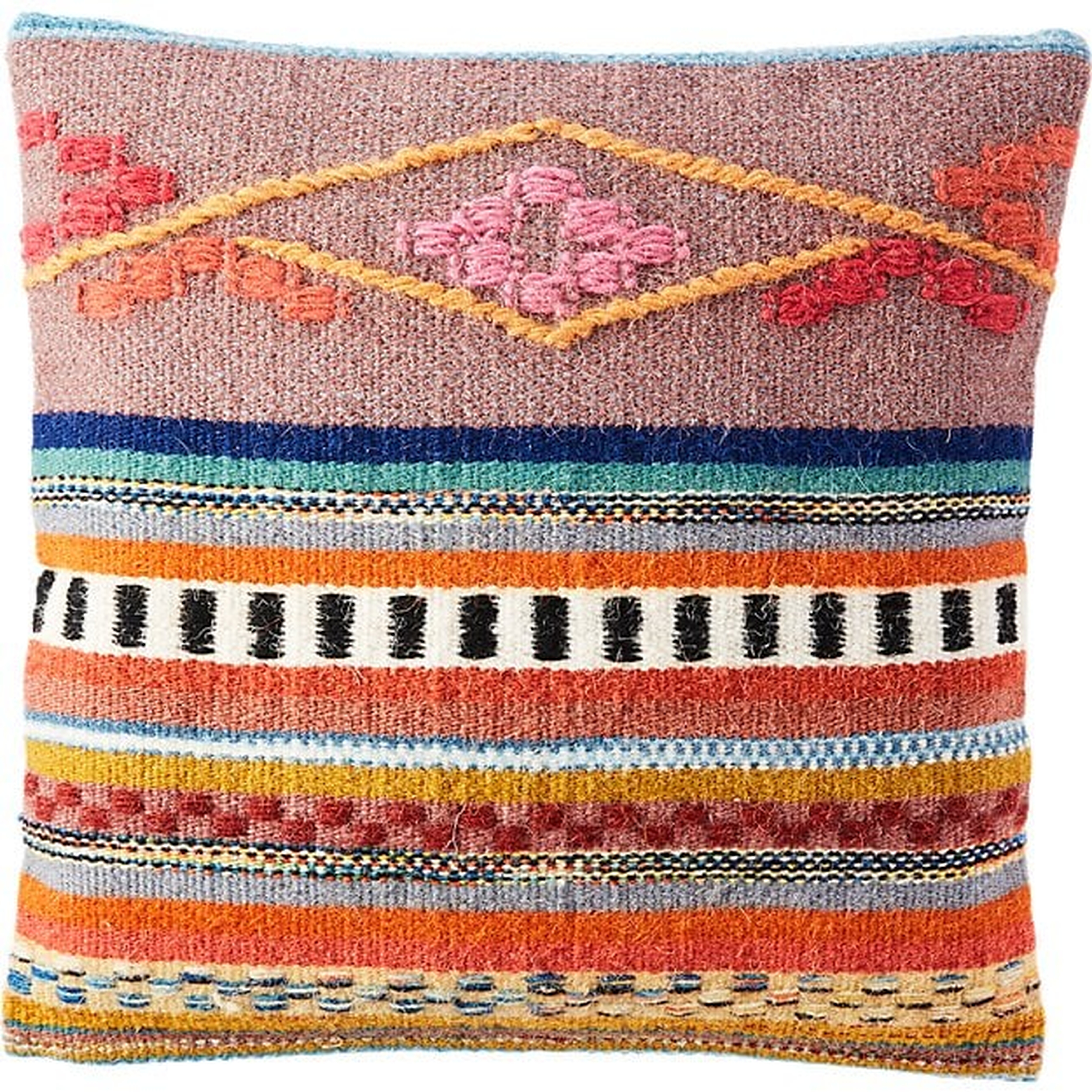 16" Cusco Pillow with Down-Alternative Insert - CB2