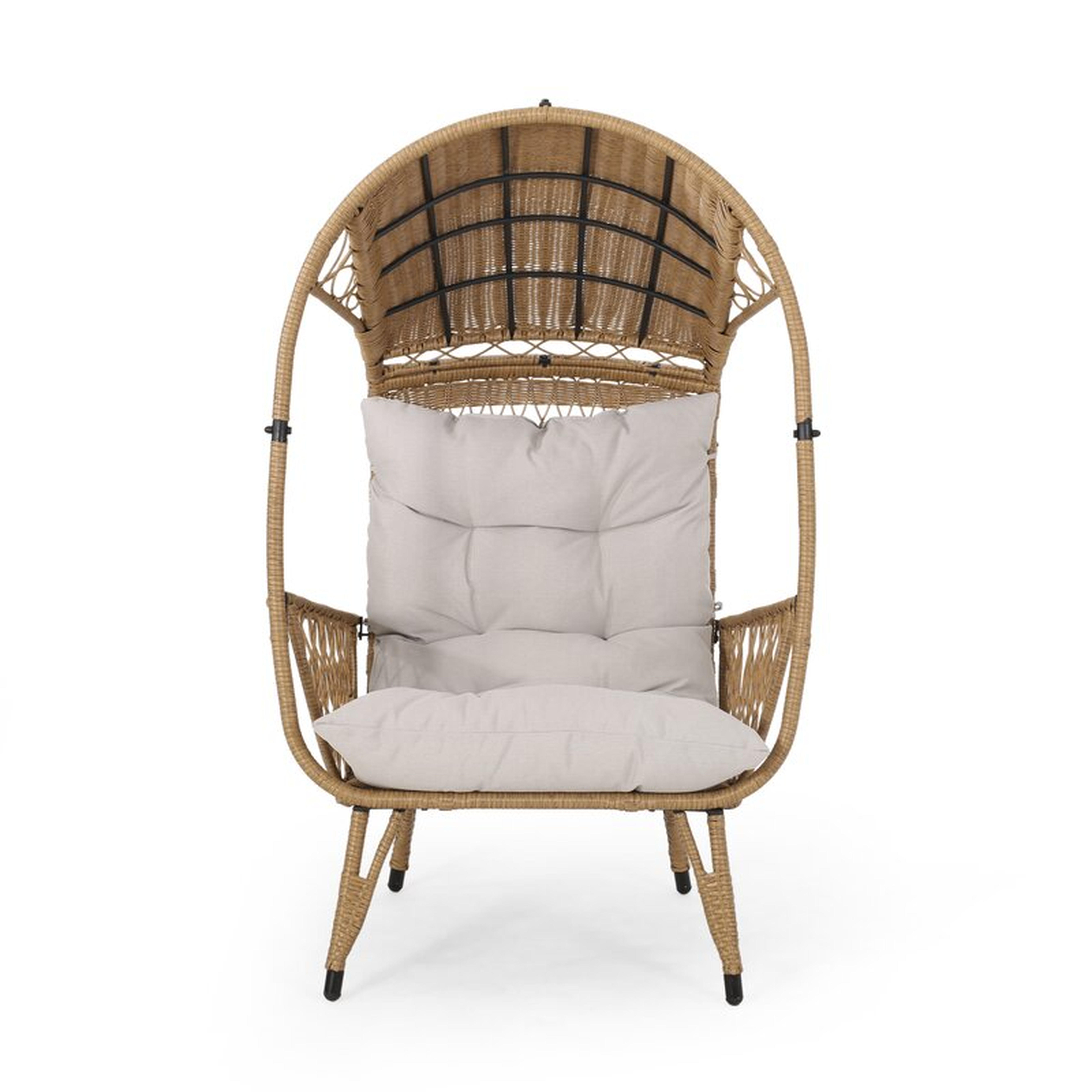 Molly Outdoor Standing Basket Patio Chair with Cushions - Wayfair