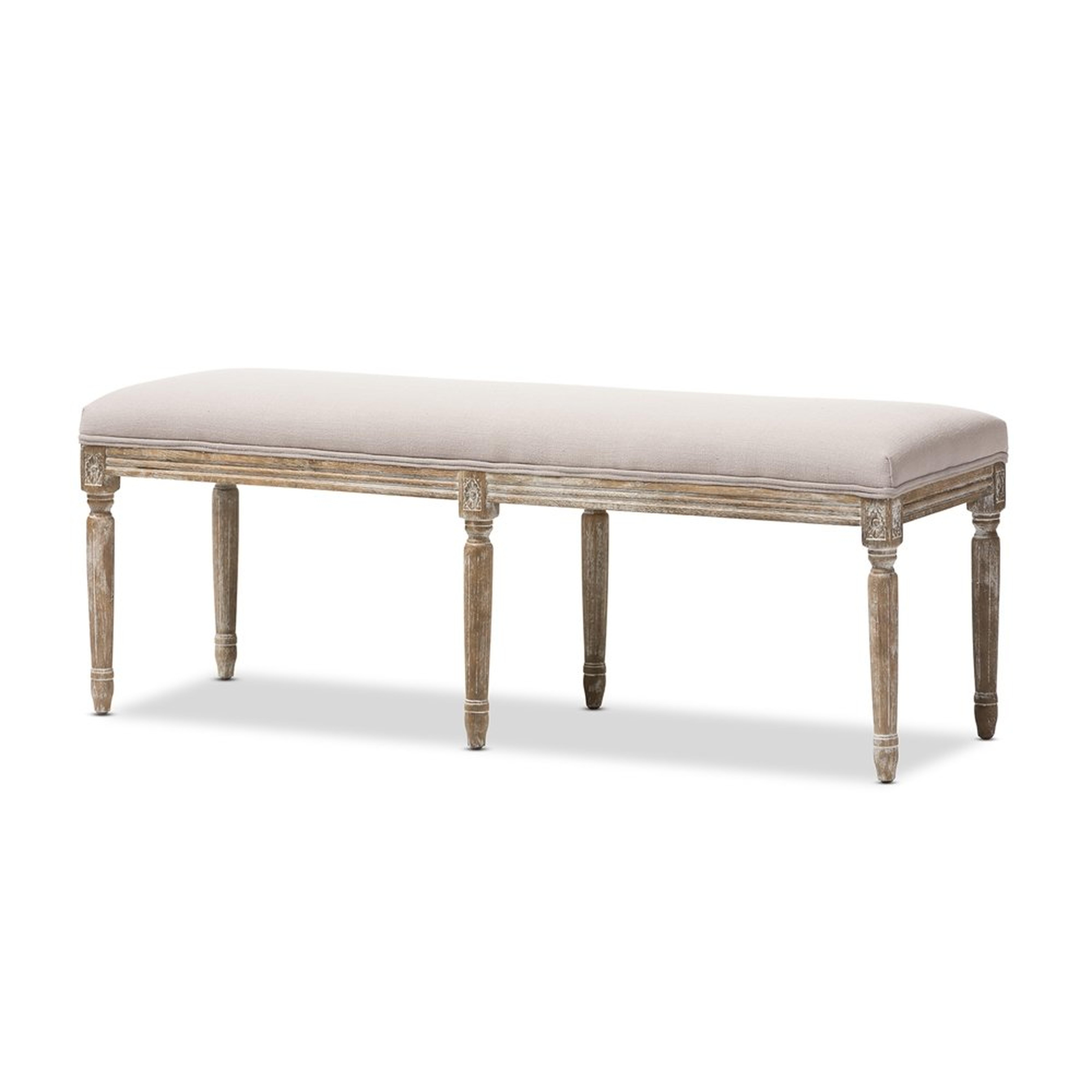 CLAIRETTE TRADITIONAL FRENCH BENCH - Lark Interiors
