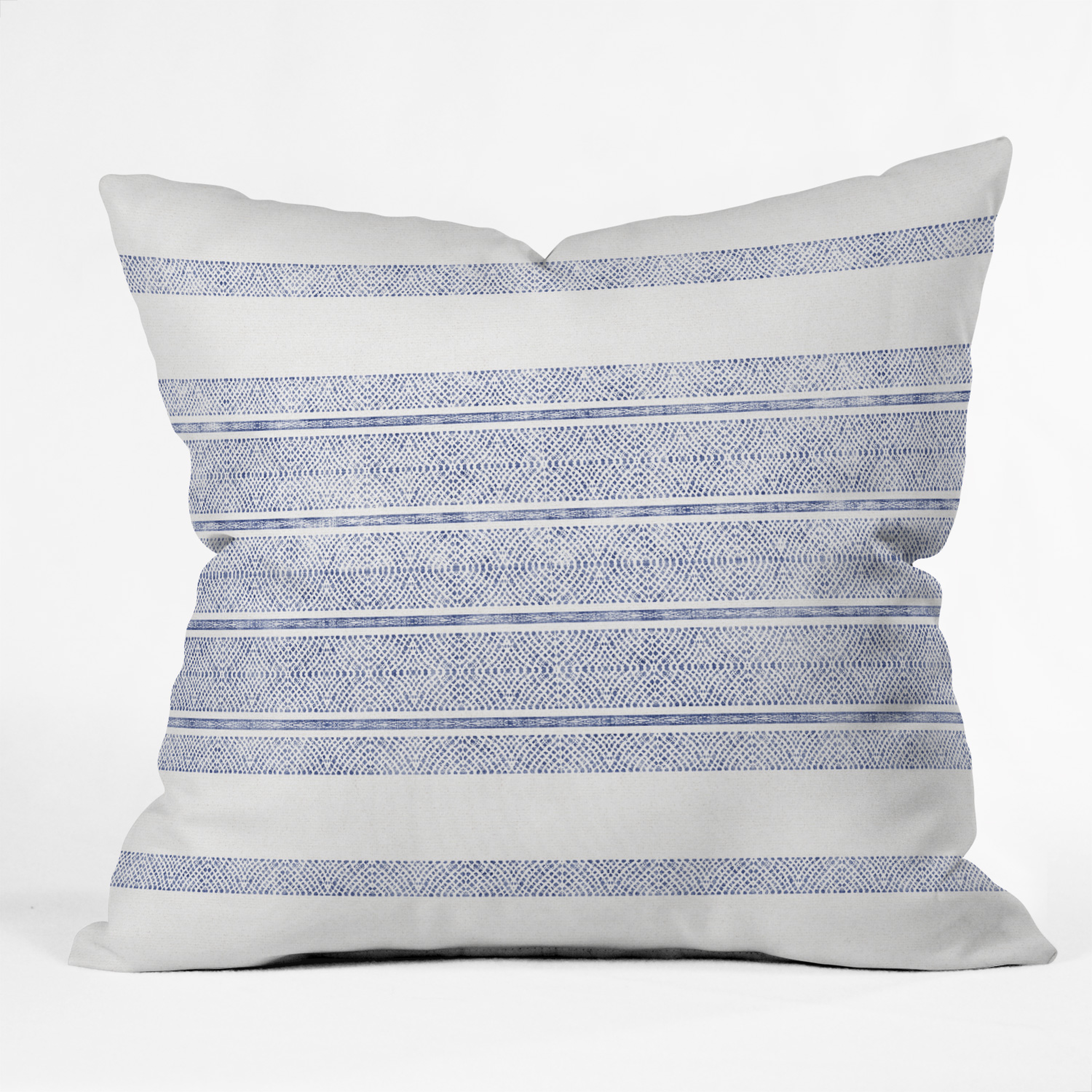 Capri Stripes by Holli Zollinger - Indoor Throw Pillow 16" x 16" - Wander Print Co.
