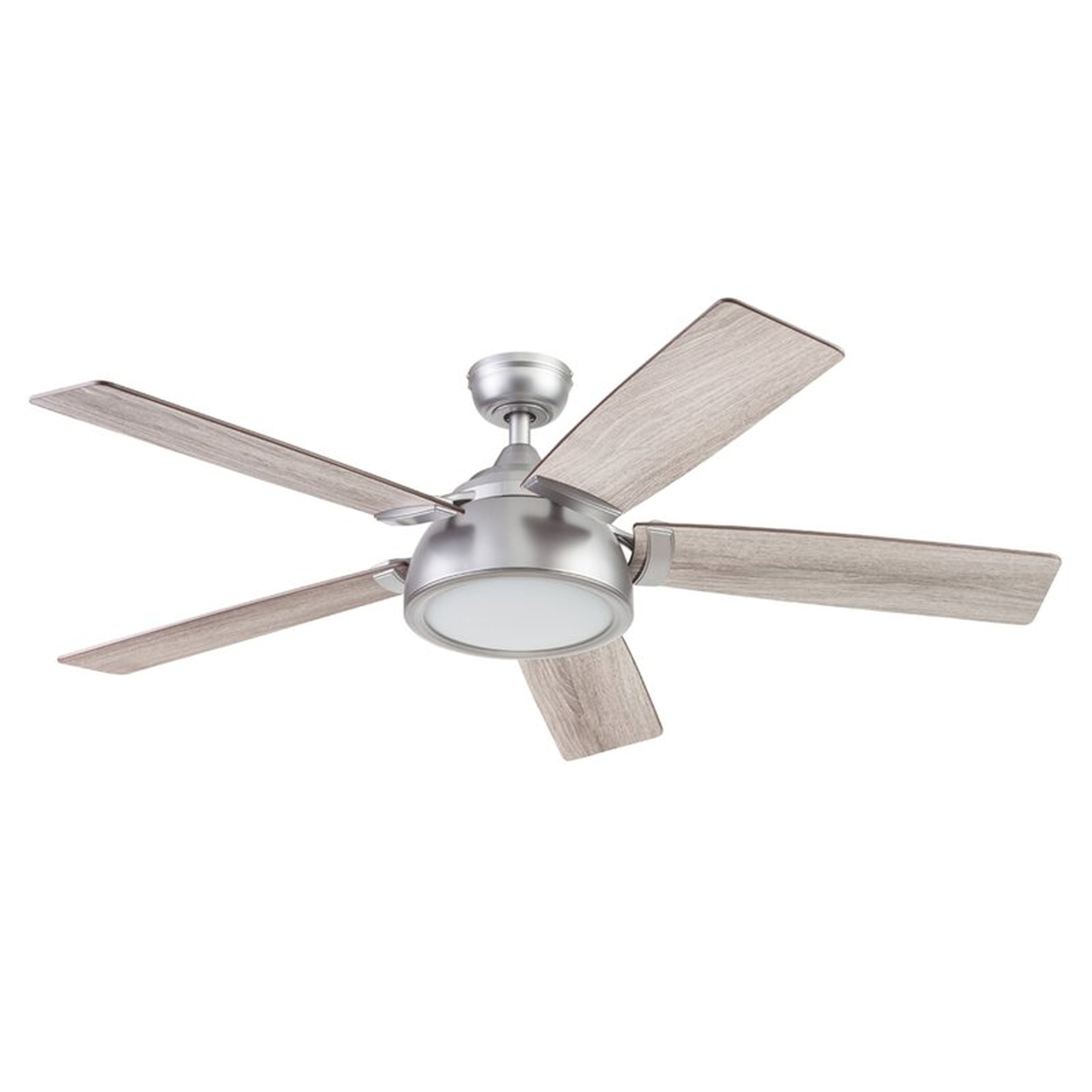 52'' Hollenberg 5 - Blade LED Smart Standard Ceiling Fan with Remote Control and Light Kit Included - Wayfair