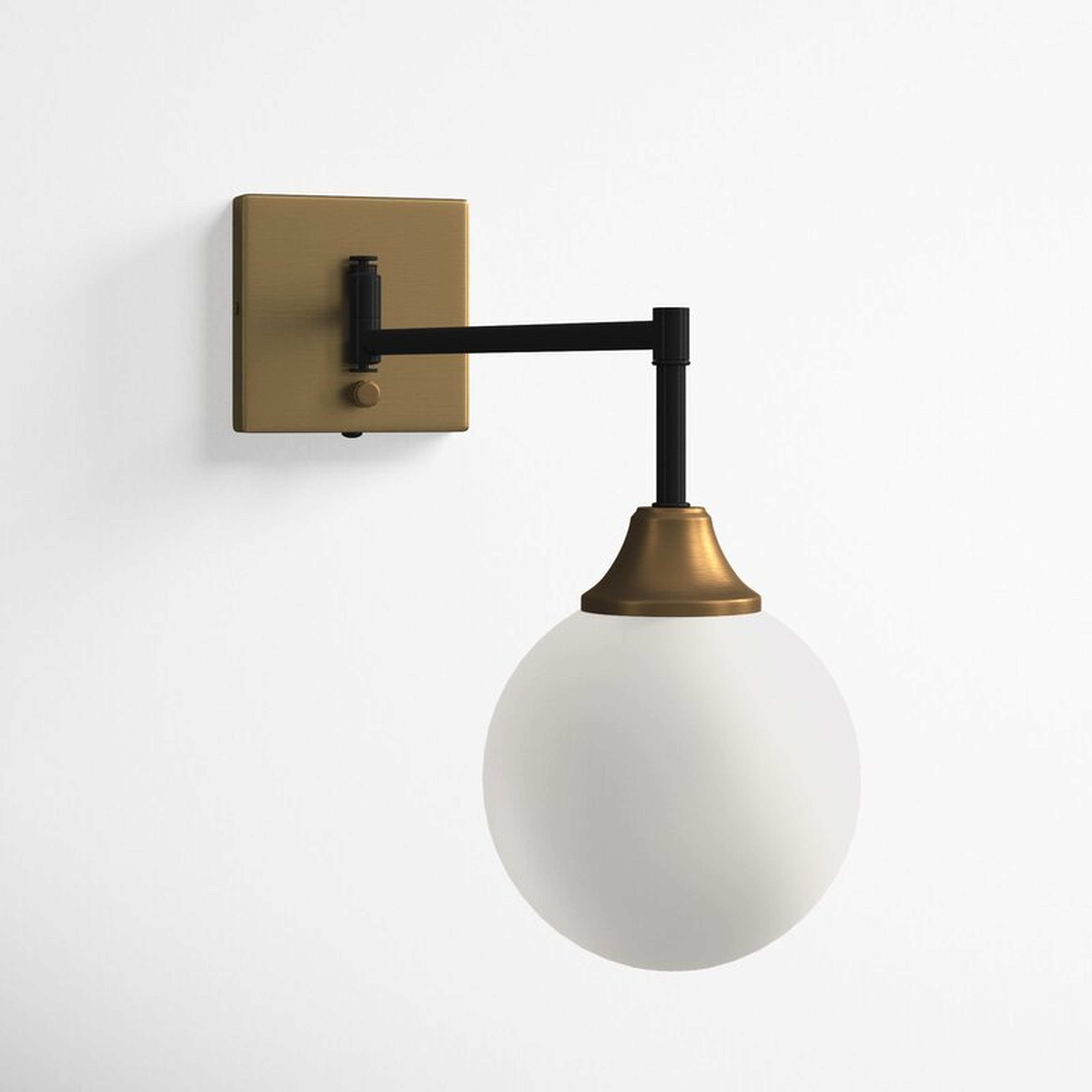 Ducote 1 - Light Dimmable Oiled Rubbed Bronze/Brass Swing Arm - Birch Lane