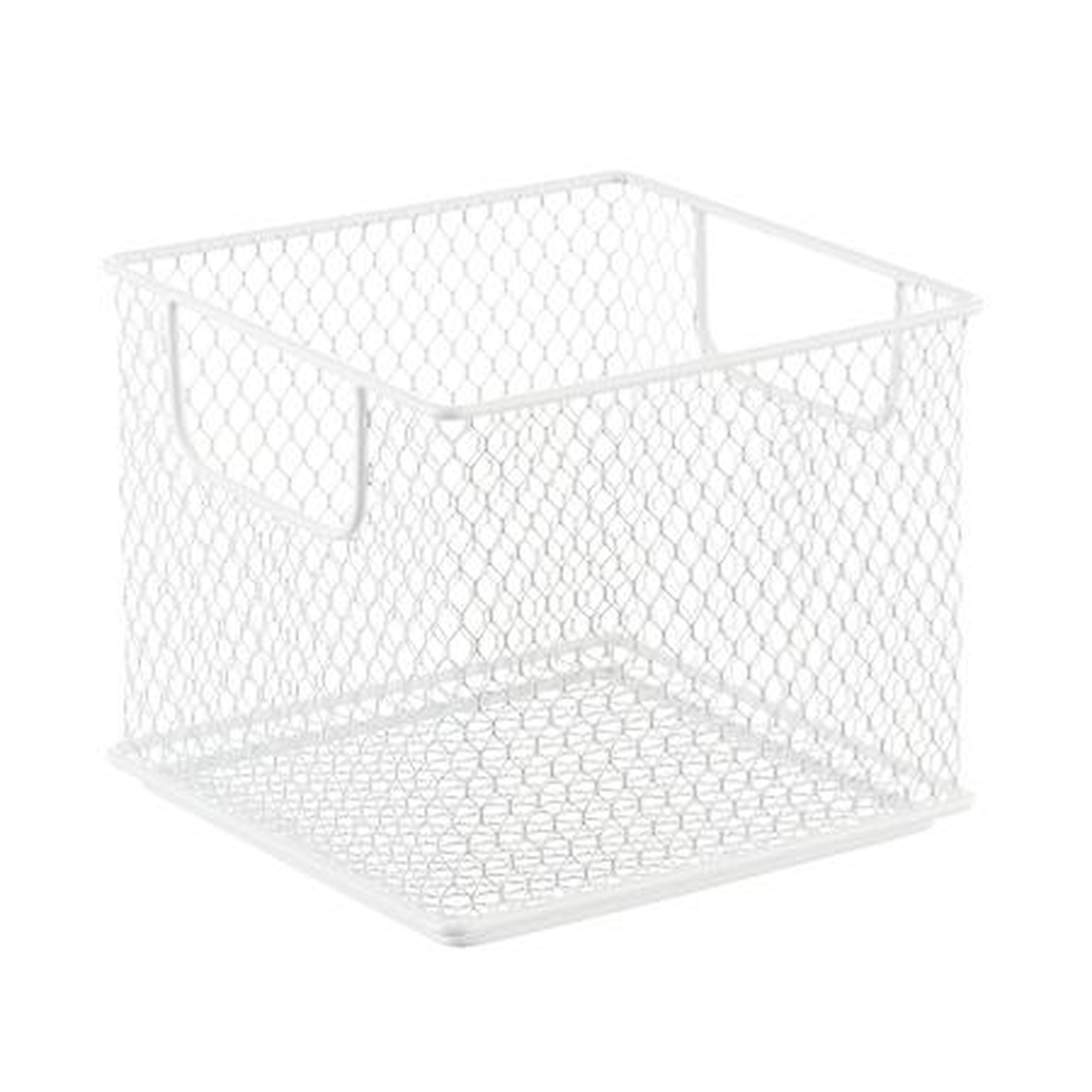 Small Omaha Stacking Bin White - containerstore.com