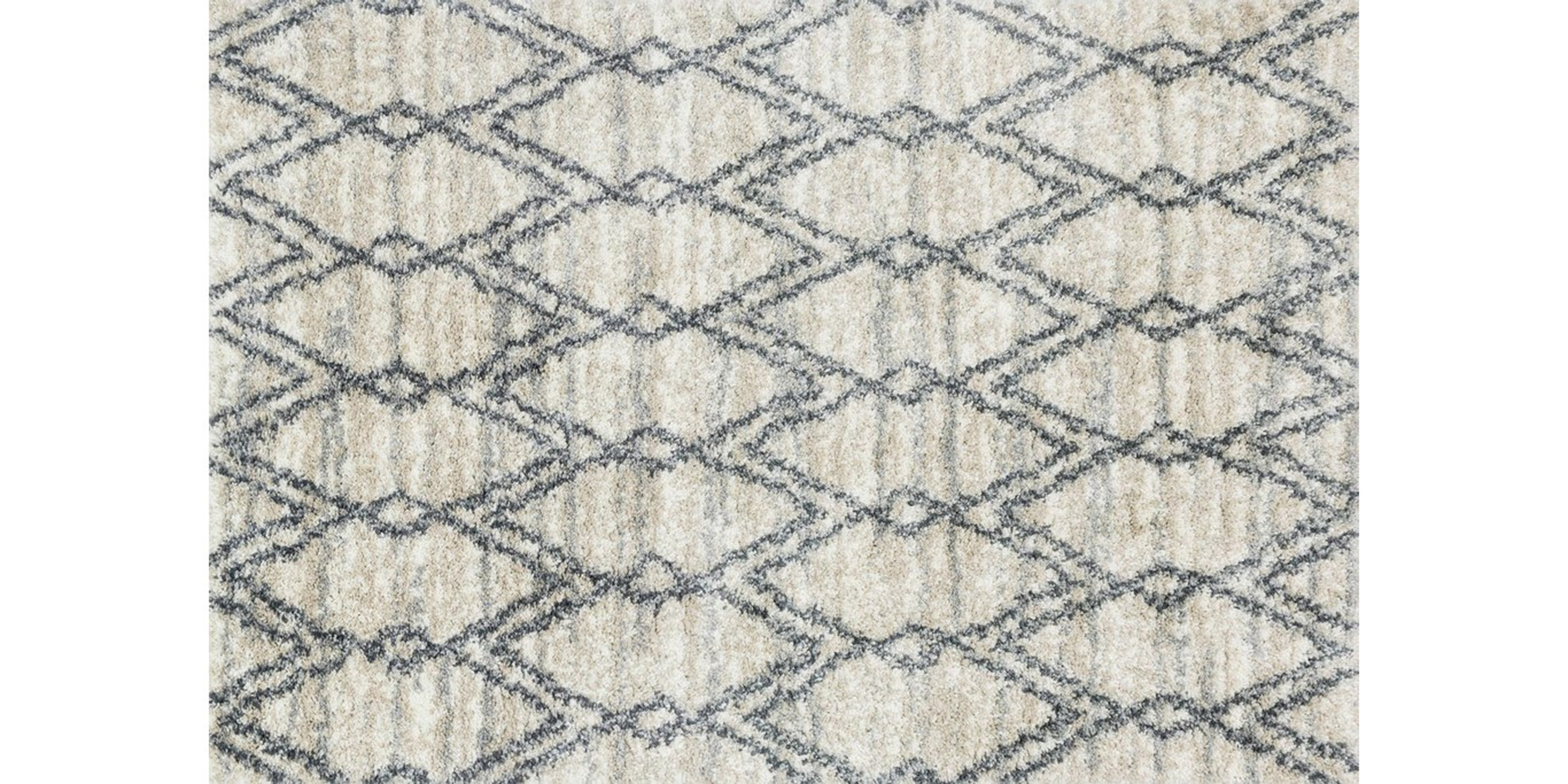 QUINCY Rug SAND / GRAPHITE 8'-10" x 12' - Loloi Rugs
