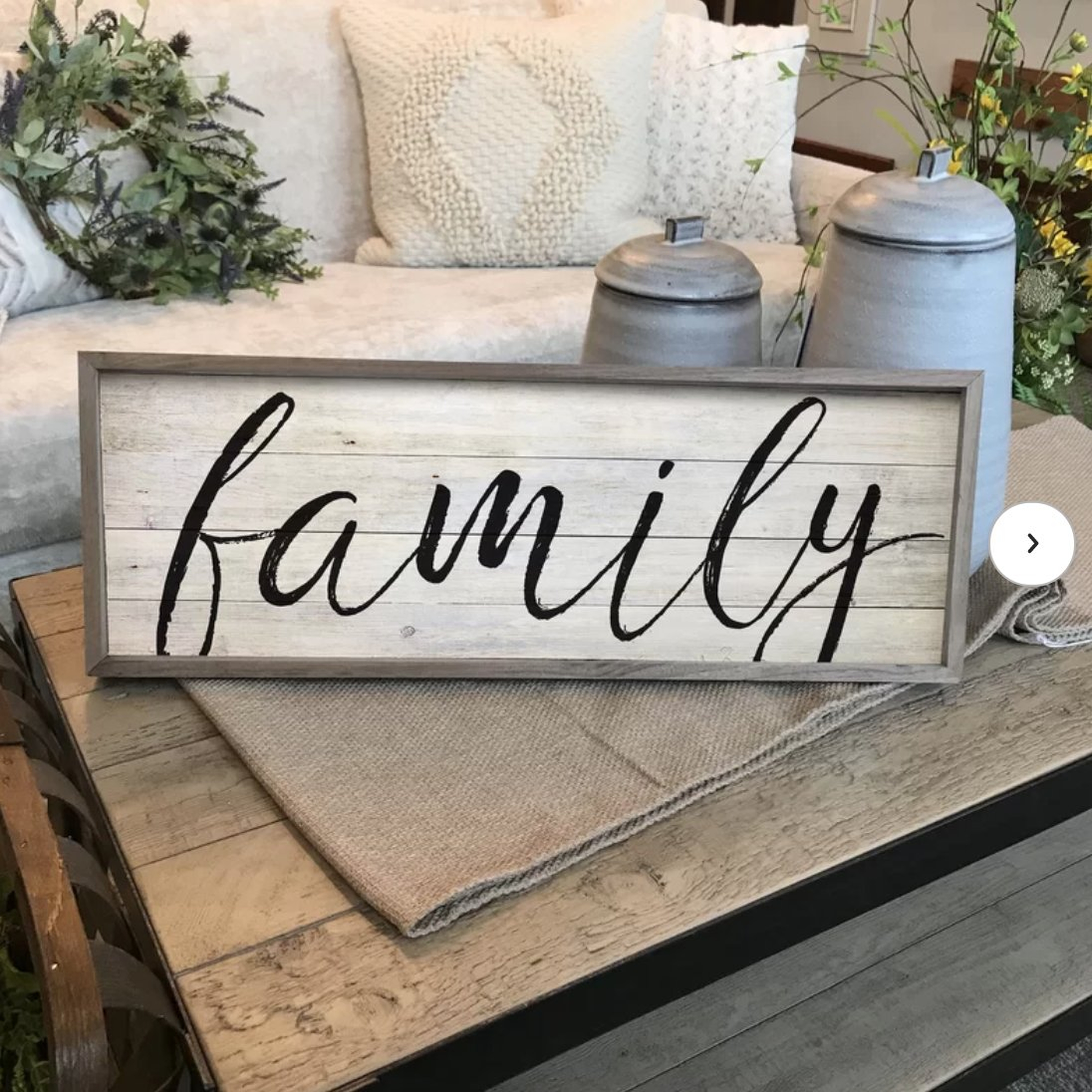 'Family' Picture Frame Textual Art on Wood - Birch Lane