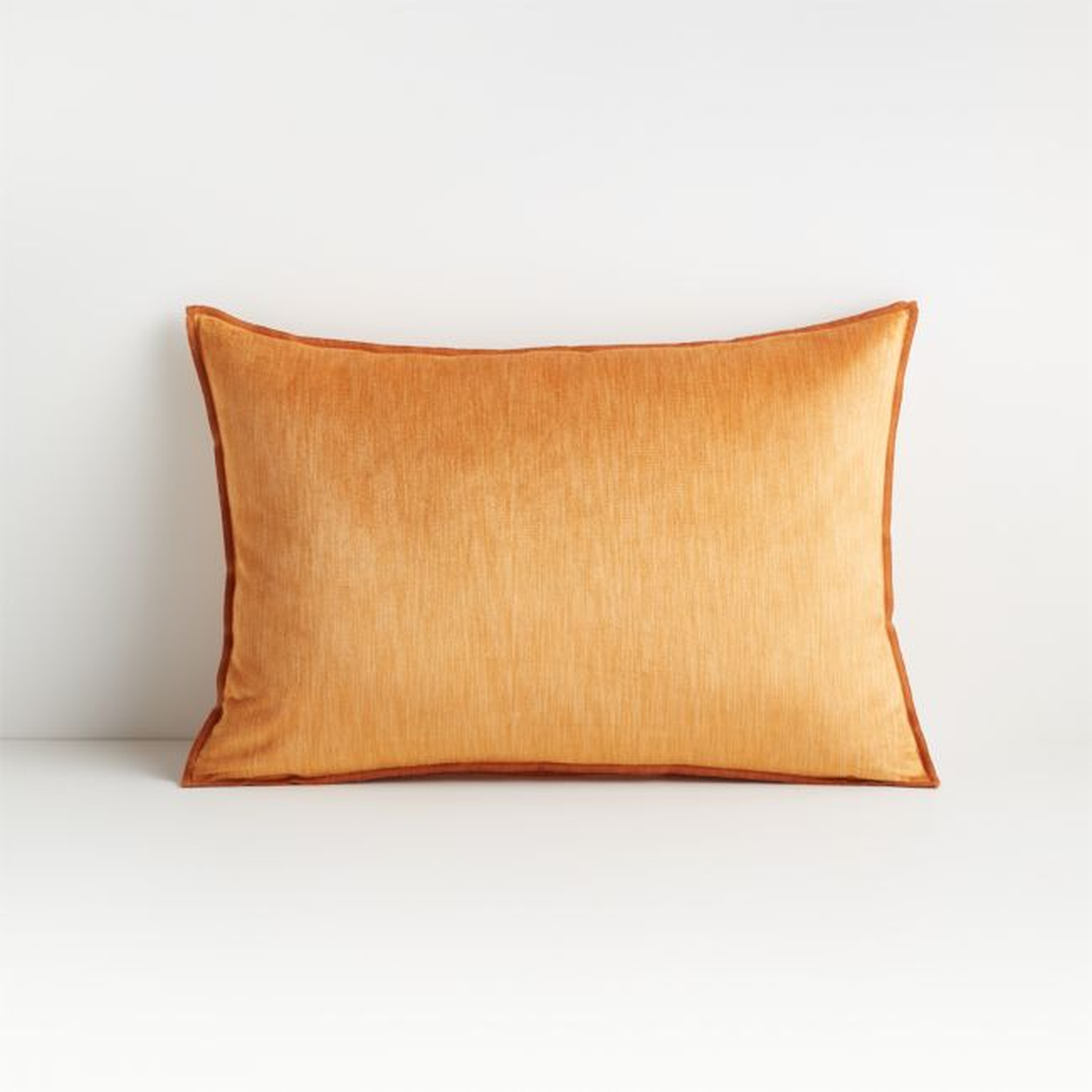 Styria Amber 22"x15" Pillow with Down-Alternative Insert - Crate and Barrel