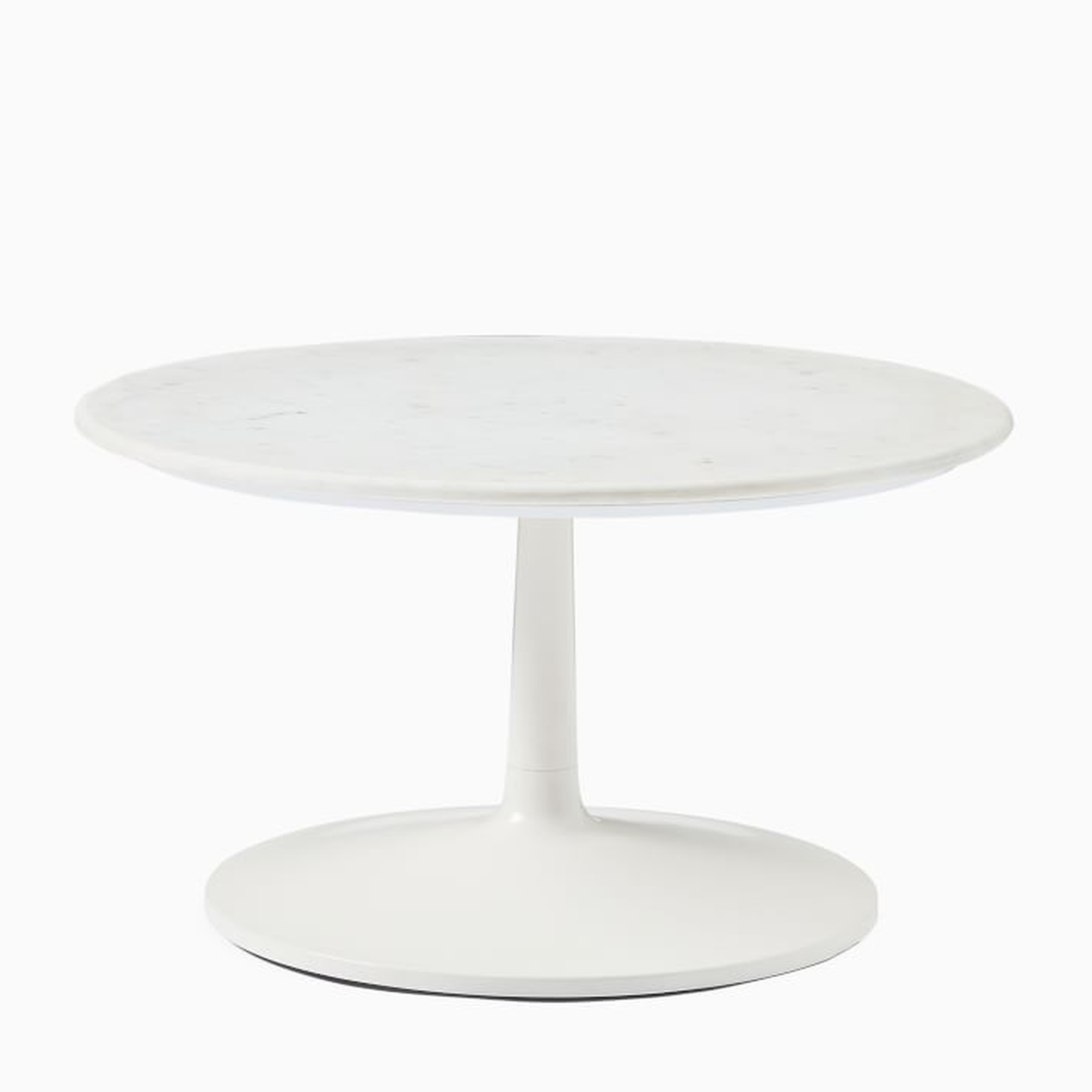 Liv Coffee Table - White Marble - West Elm