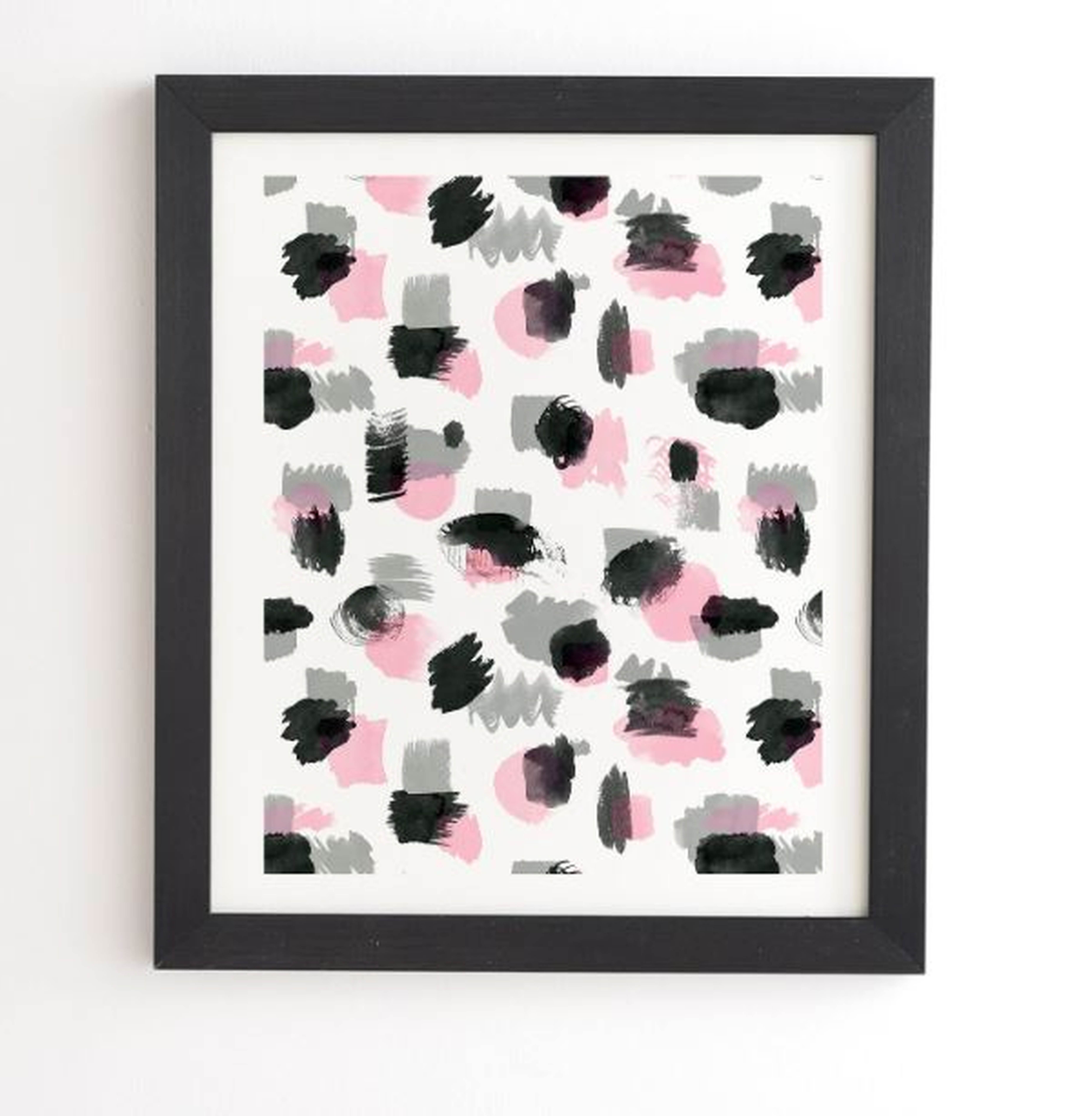 WATERCOLOR STAINS PINK GREY - Wander Print Co.
