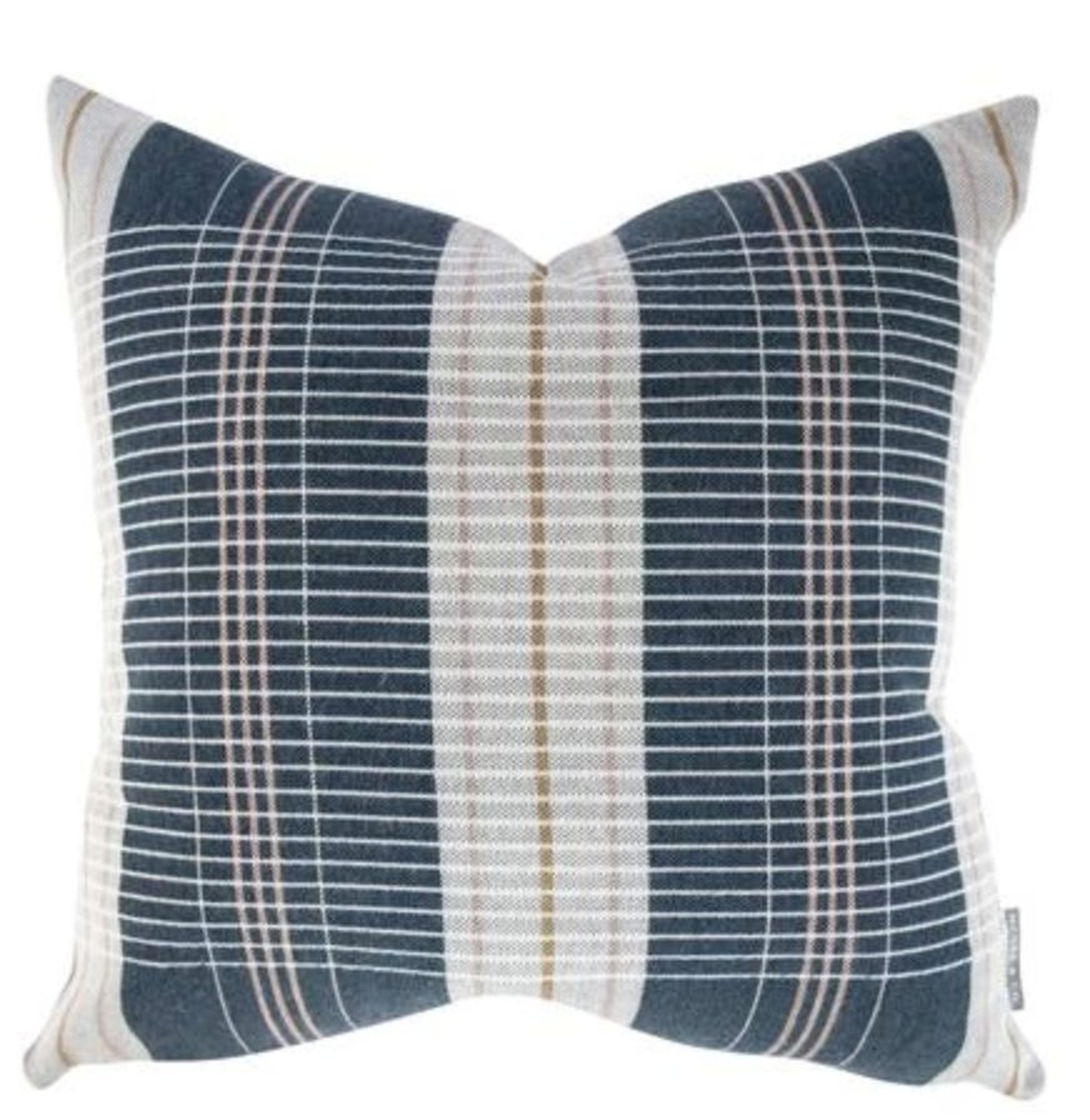 OXFORD WOVEN PLAID PILLOW COVER / 20" x 20" - McGee & Co.