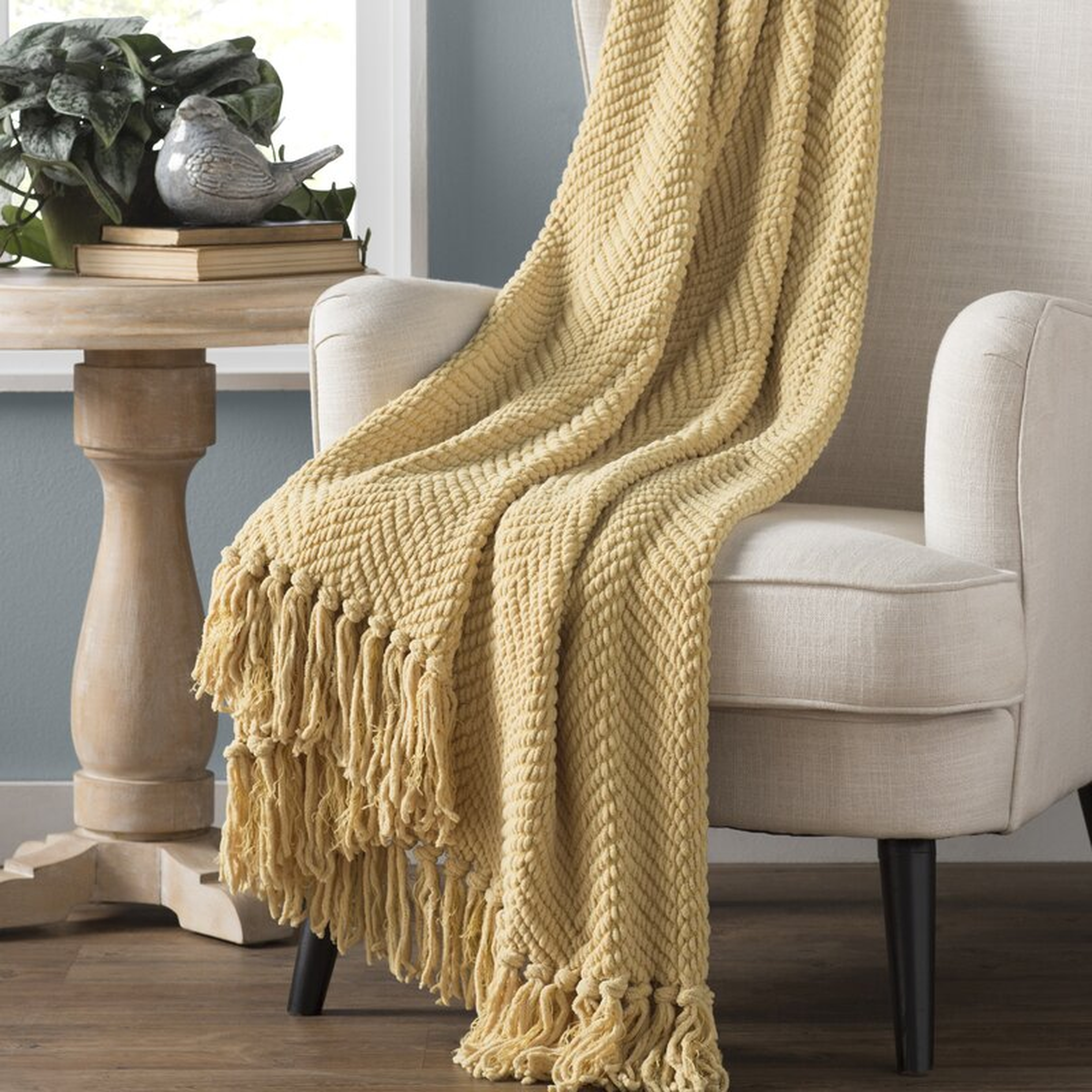 Nader Tweed Knitted Throw - Birch Lane
