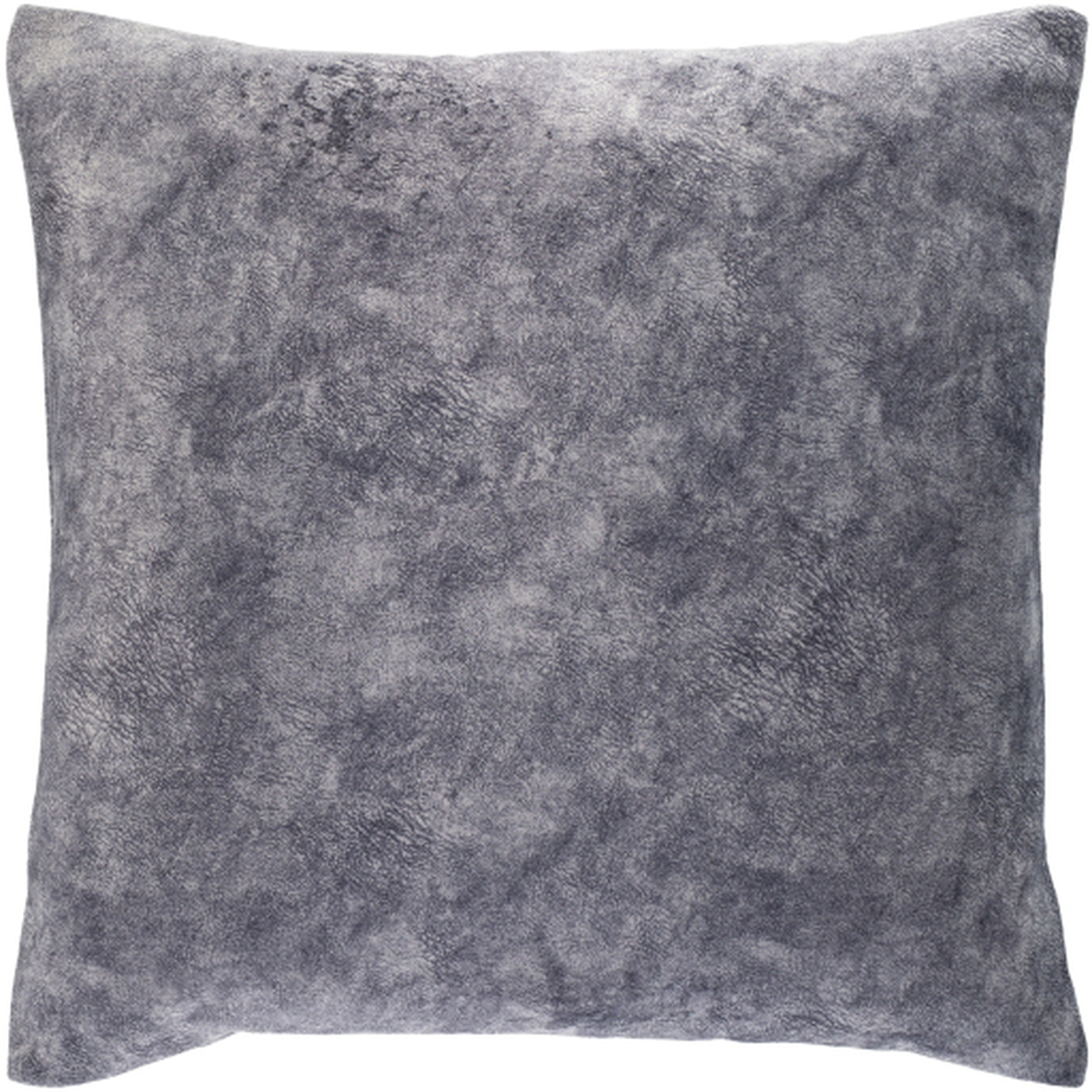 Fine Velvet Pillow, Navy, 20" x 20" - Havenly Essentials