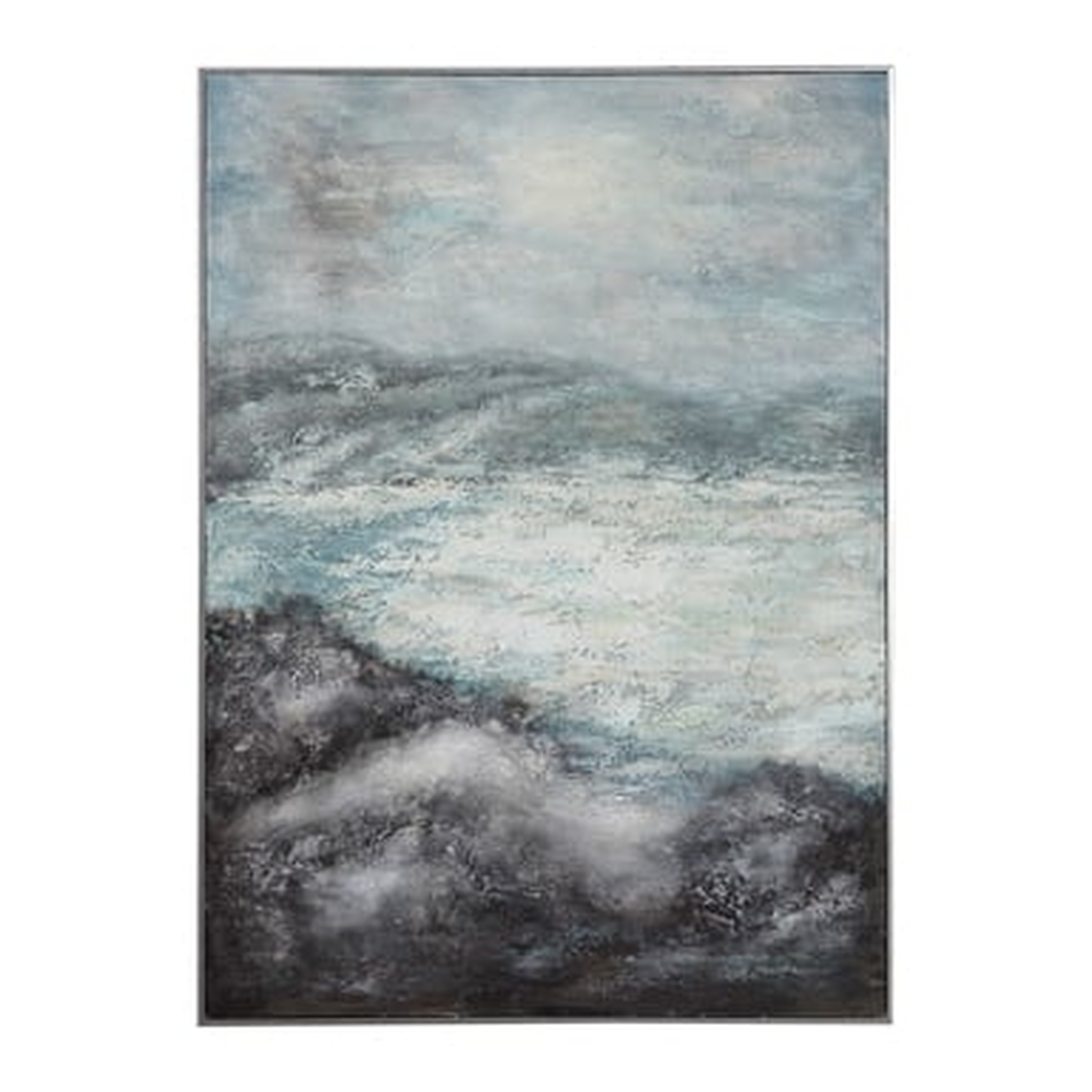 Azure Altitudes Hand Painted Canvas - Hudsonhill Foundry