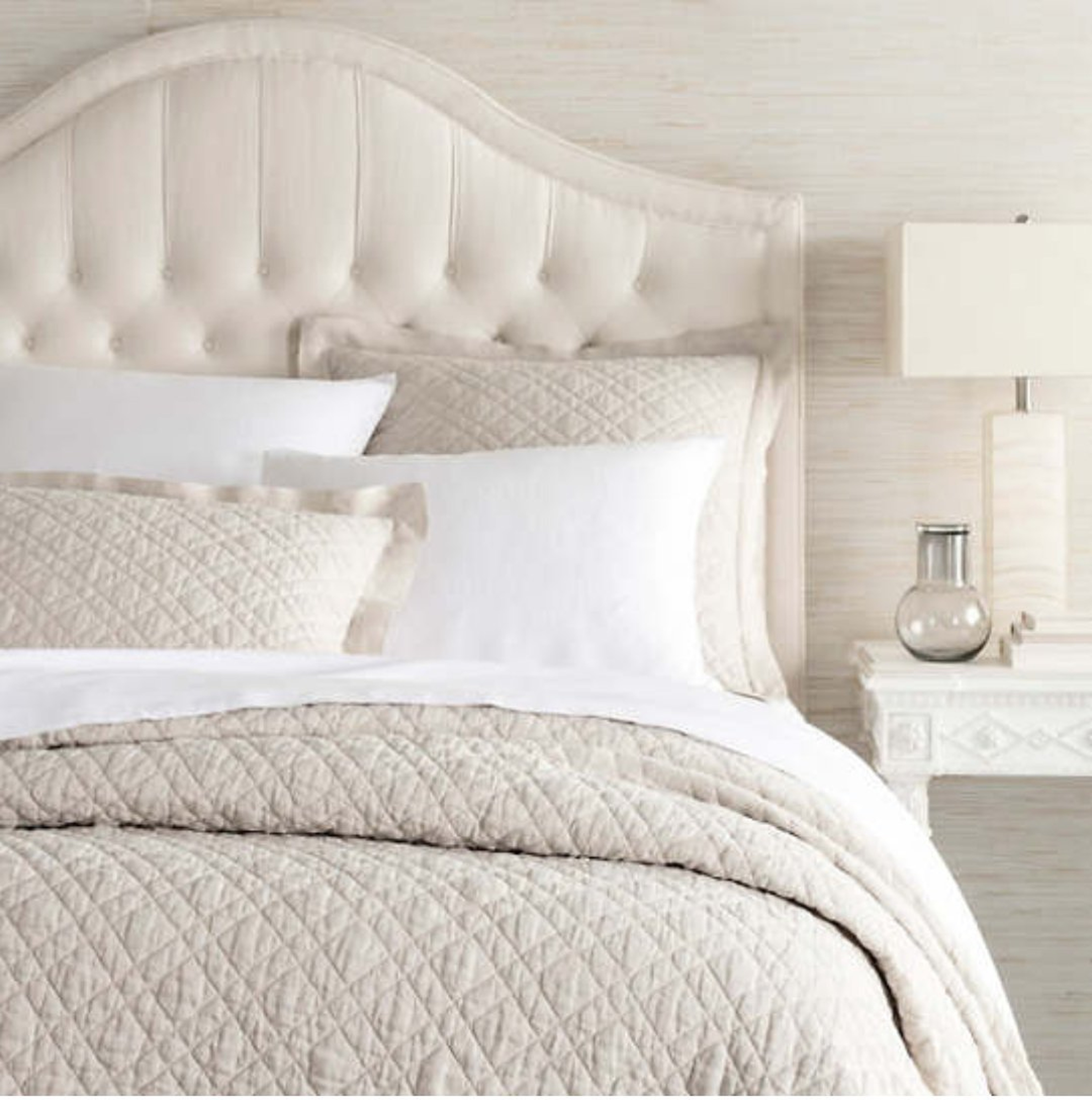 WASHED LINEN NATURAL QUILT - Dash and Albert