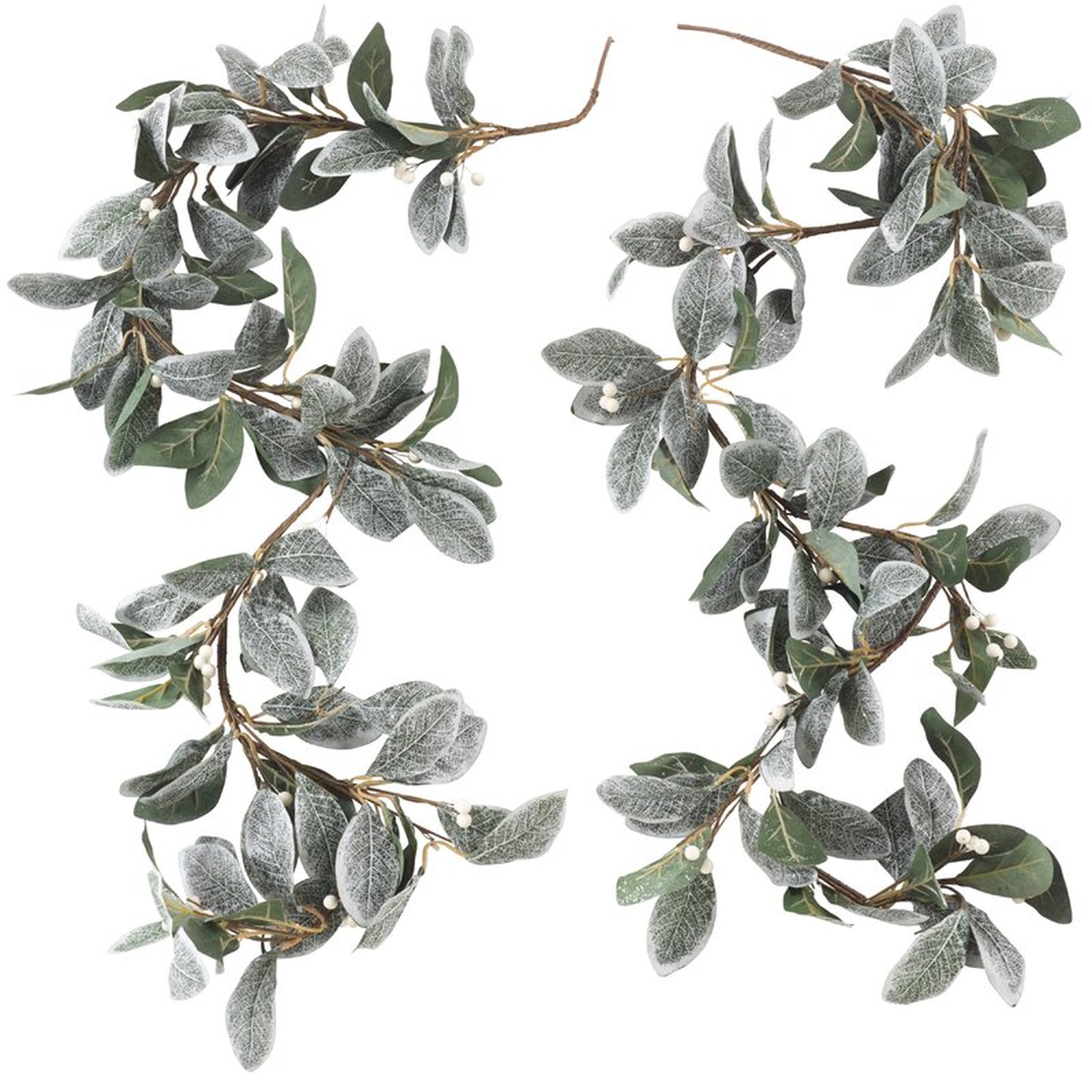 Cricklade Decorative Frosted Leaf Branch Garland See More from August Grove Shop - Wayfair