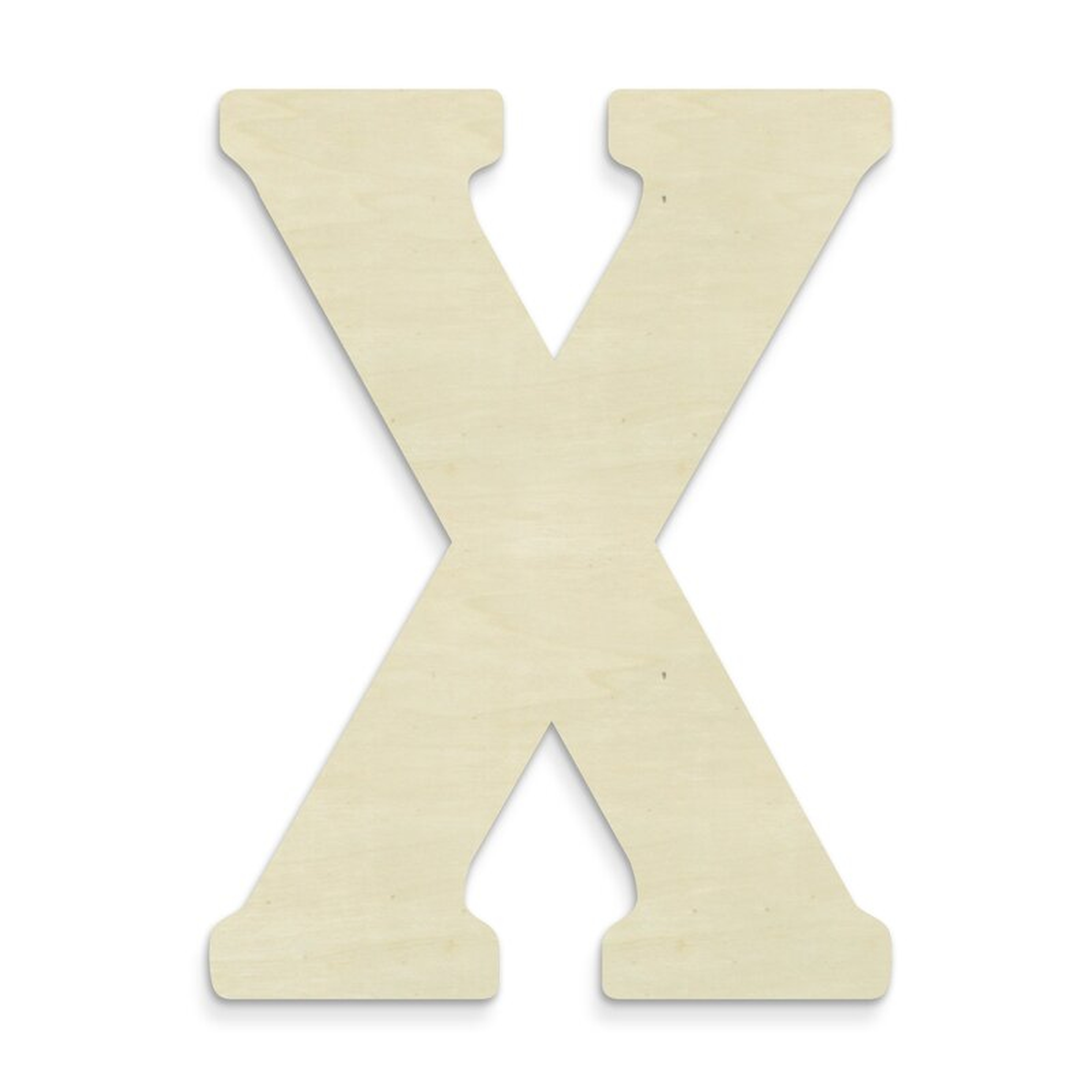 Janessa Large Wood Letter Hanging Initials-X - Wayfair