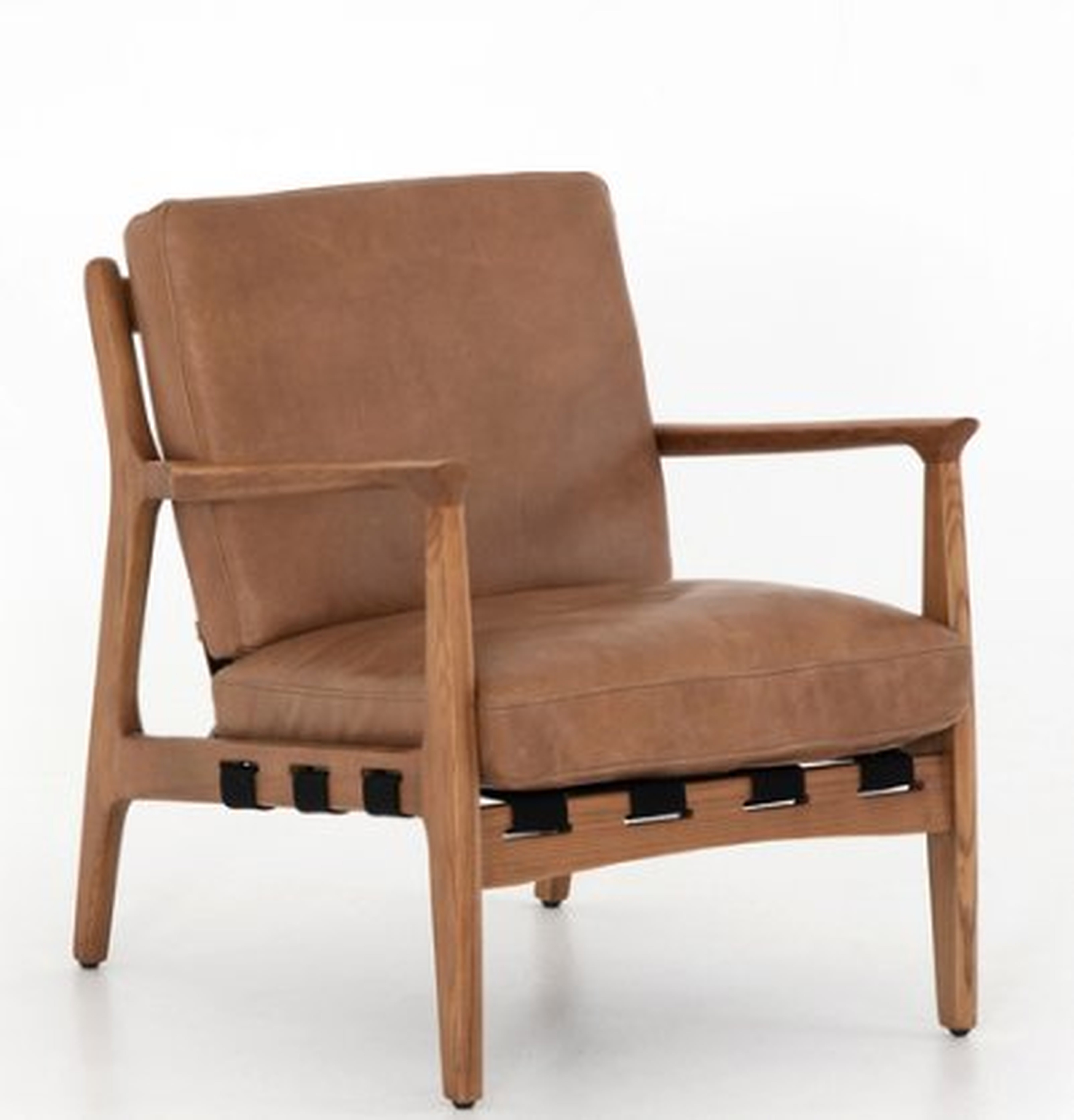 KENNETH LEATHER CHAIR, COPPER - Lulu and Georgia