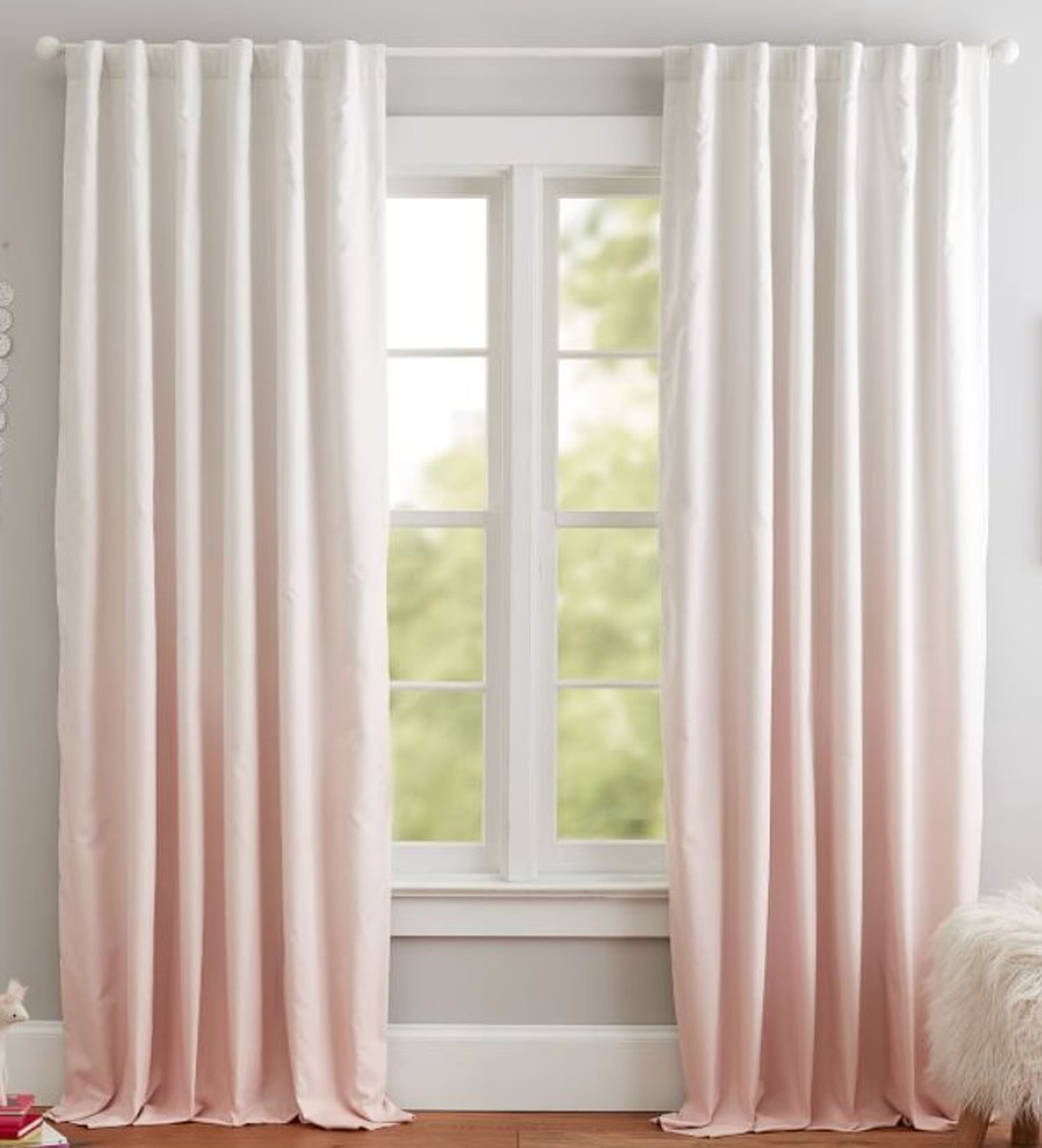 Printed Ombre Blackout Curtain, 96", set of 2 - Pottery Barn Kids