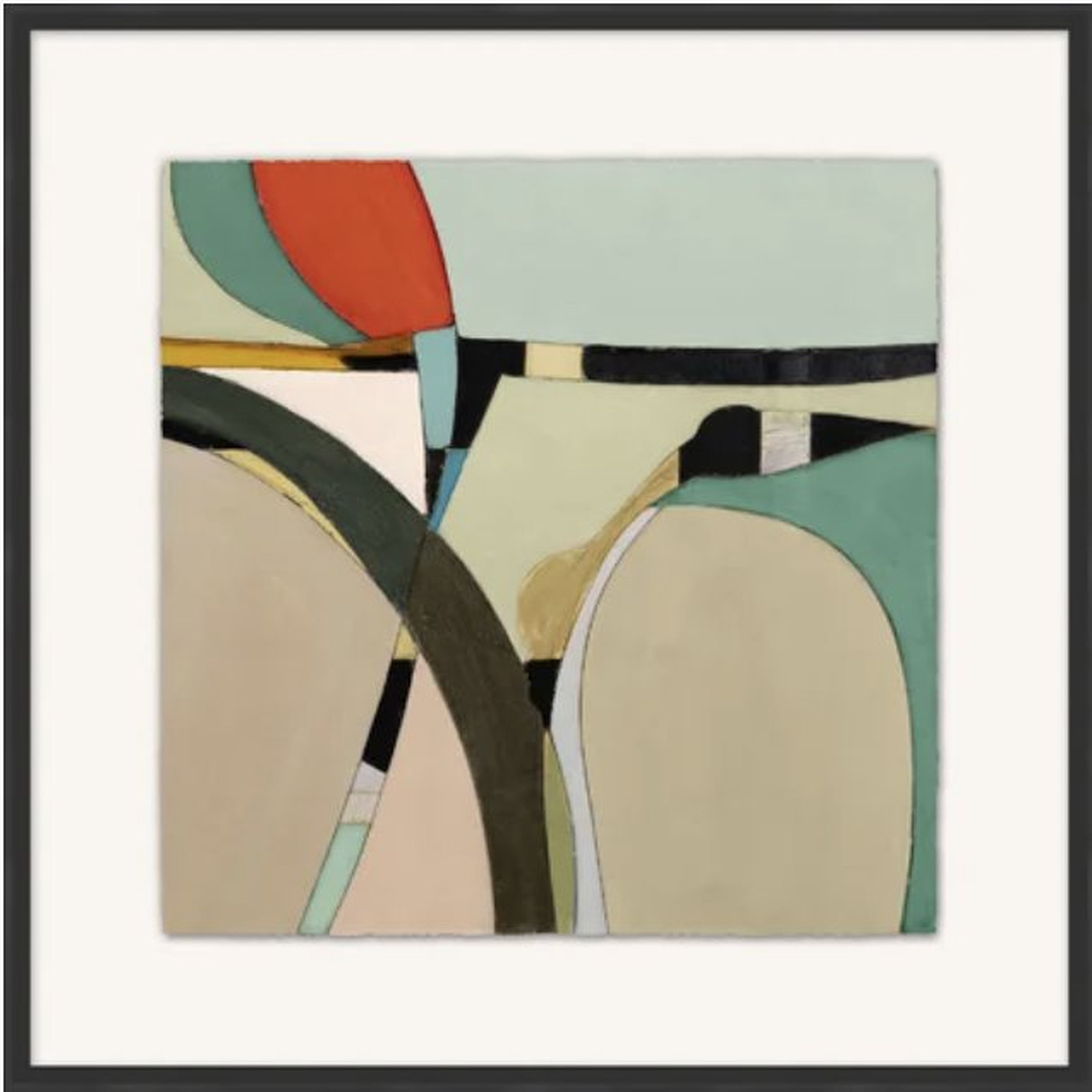 Wendover Art Group Green Bend 2 by Christopher Kennedy - Picture Frame Painting on Paper - Perigold