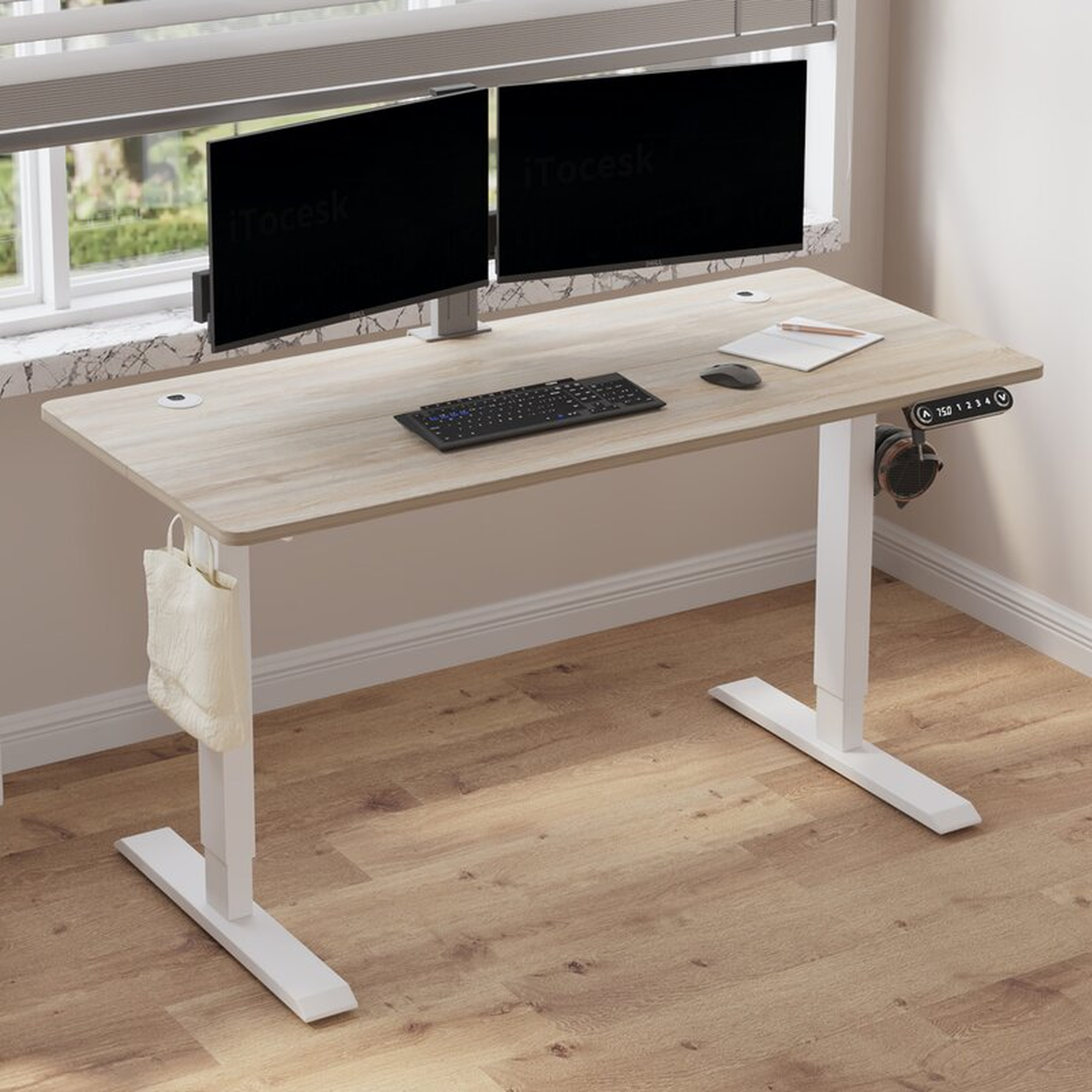 Antrice Height Adjustable Standing Desk - Wayfair