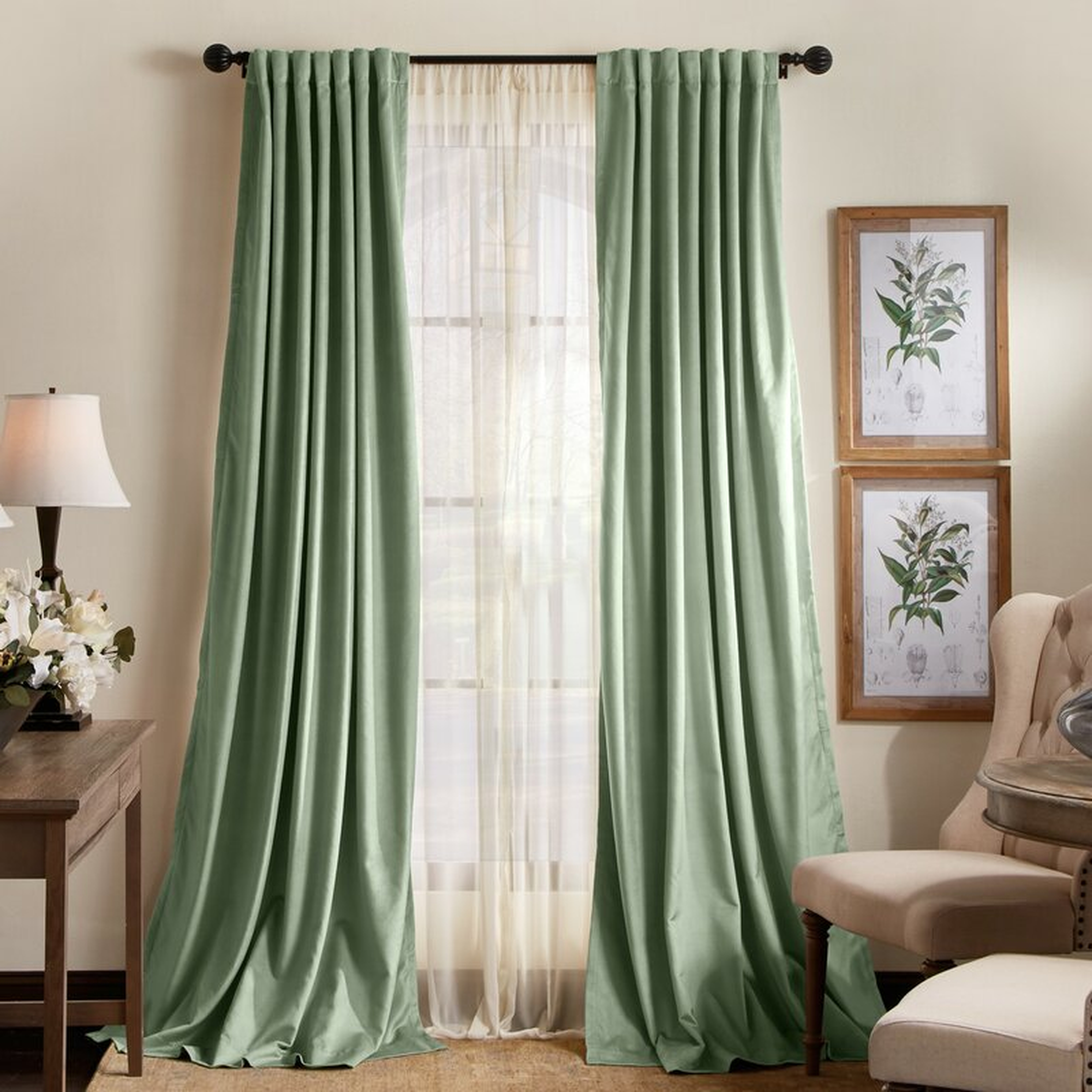 Lucca Solid Max Blackout Rod Pocket Curtain Panels (Set of 2) - Wayfair
