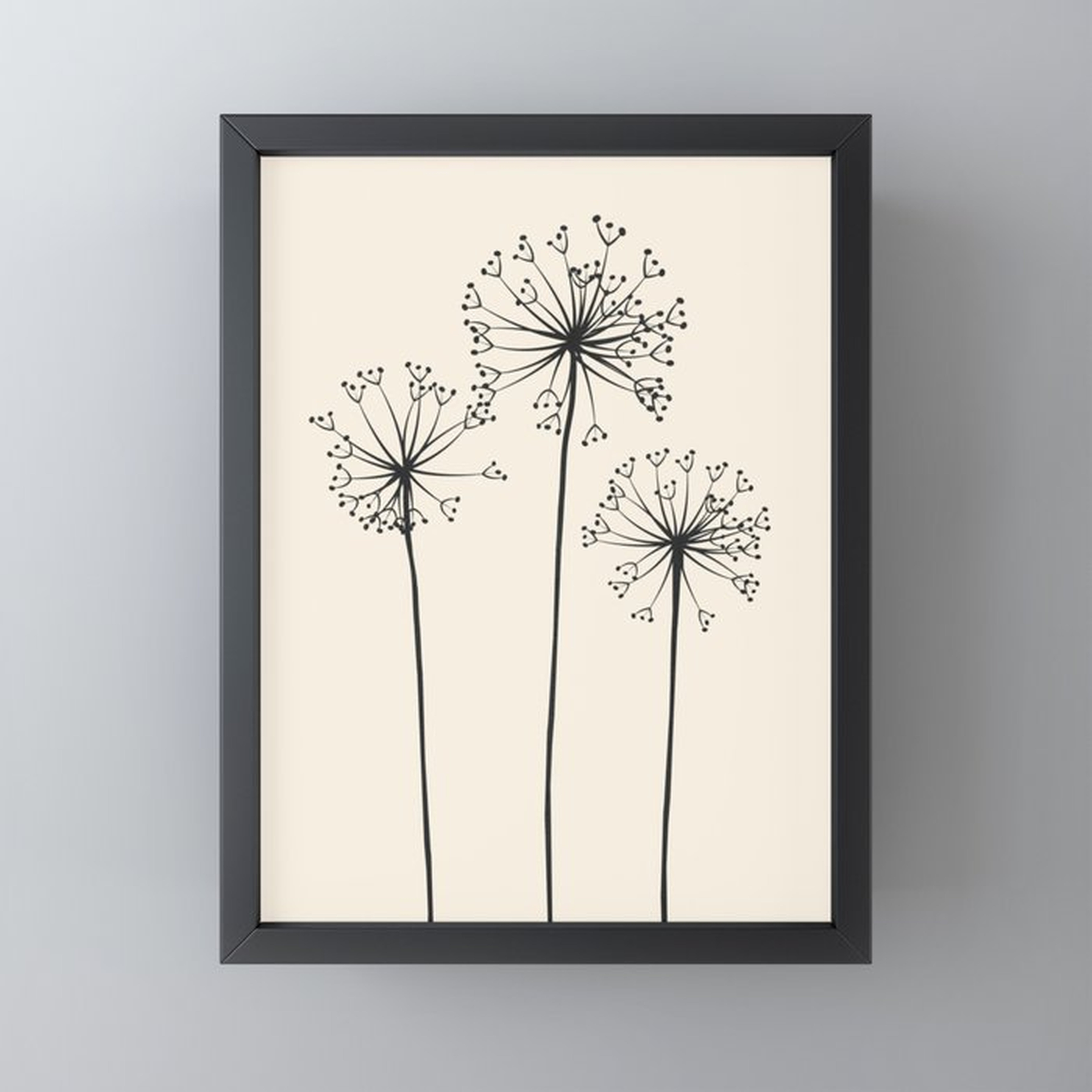 Dandelions Framed Mini Art Print - Society6