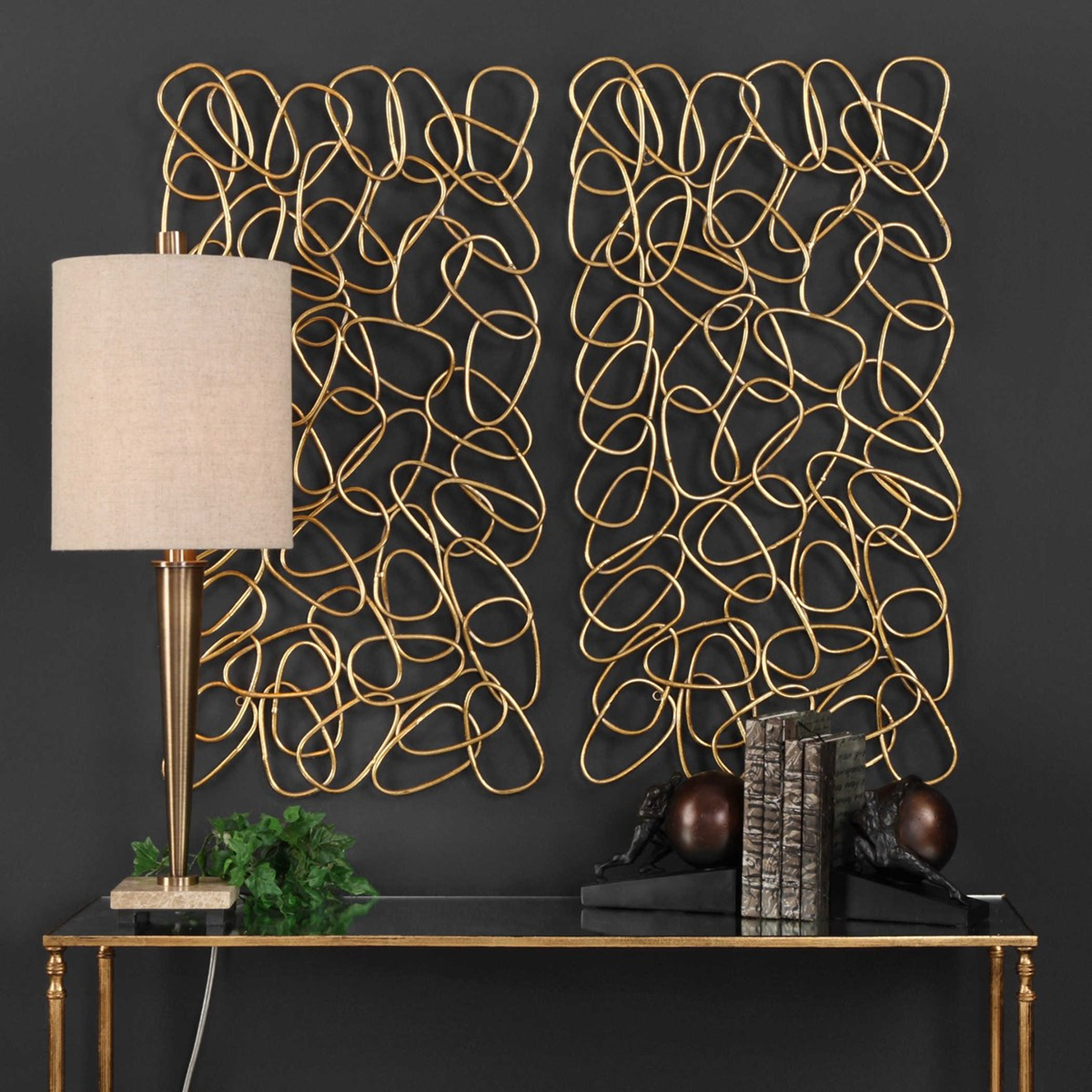 IN THE LOOP METAL WALL PANELS, S/2 - Hudsonhill Foundry
