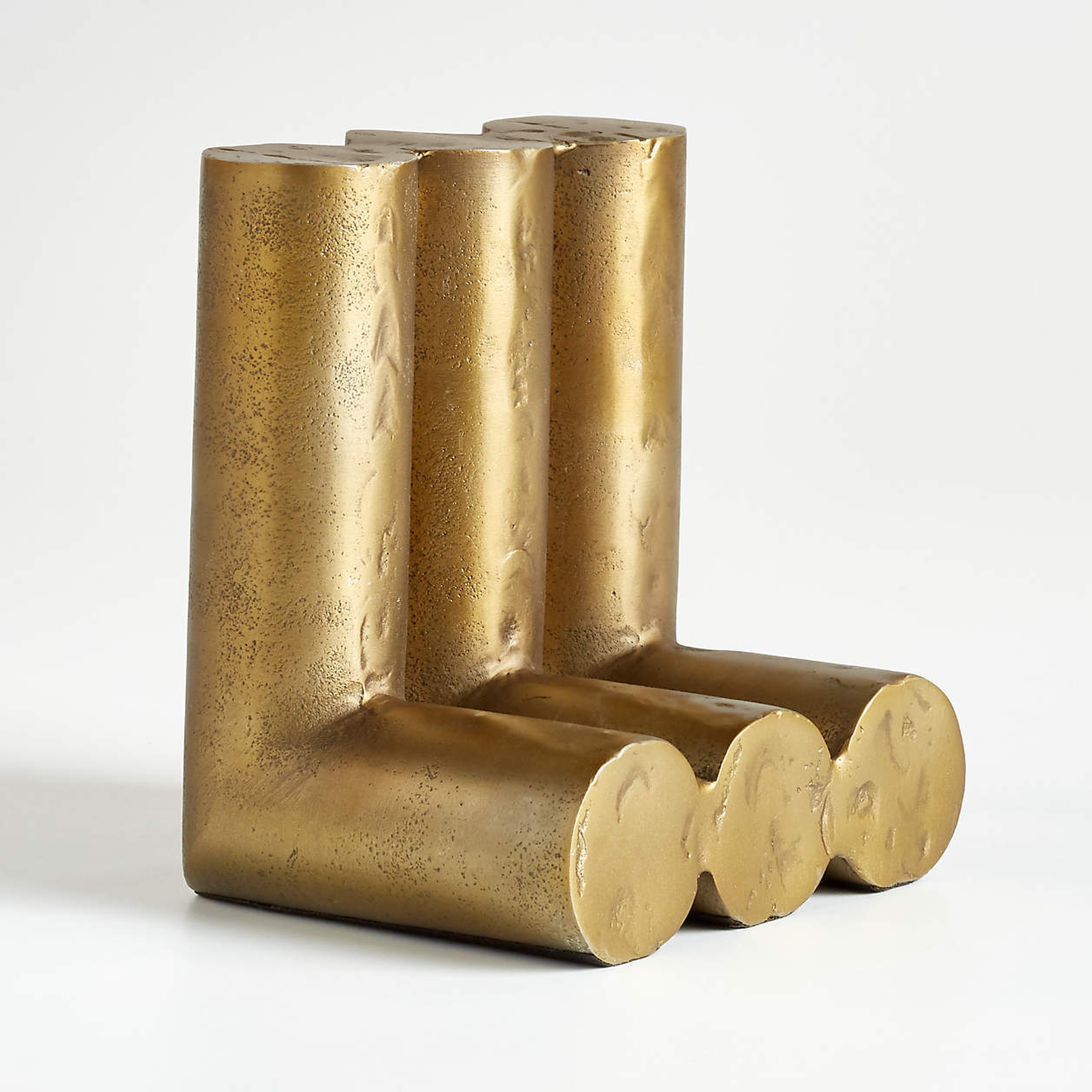 Legs Bookend, Brass, Individual - Crate and Barrel