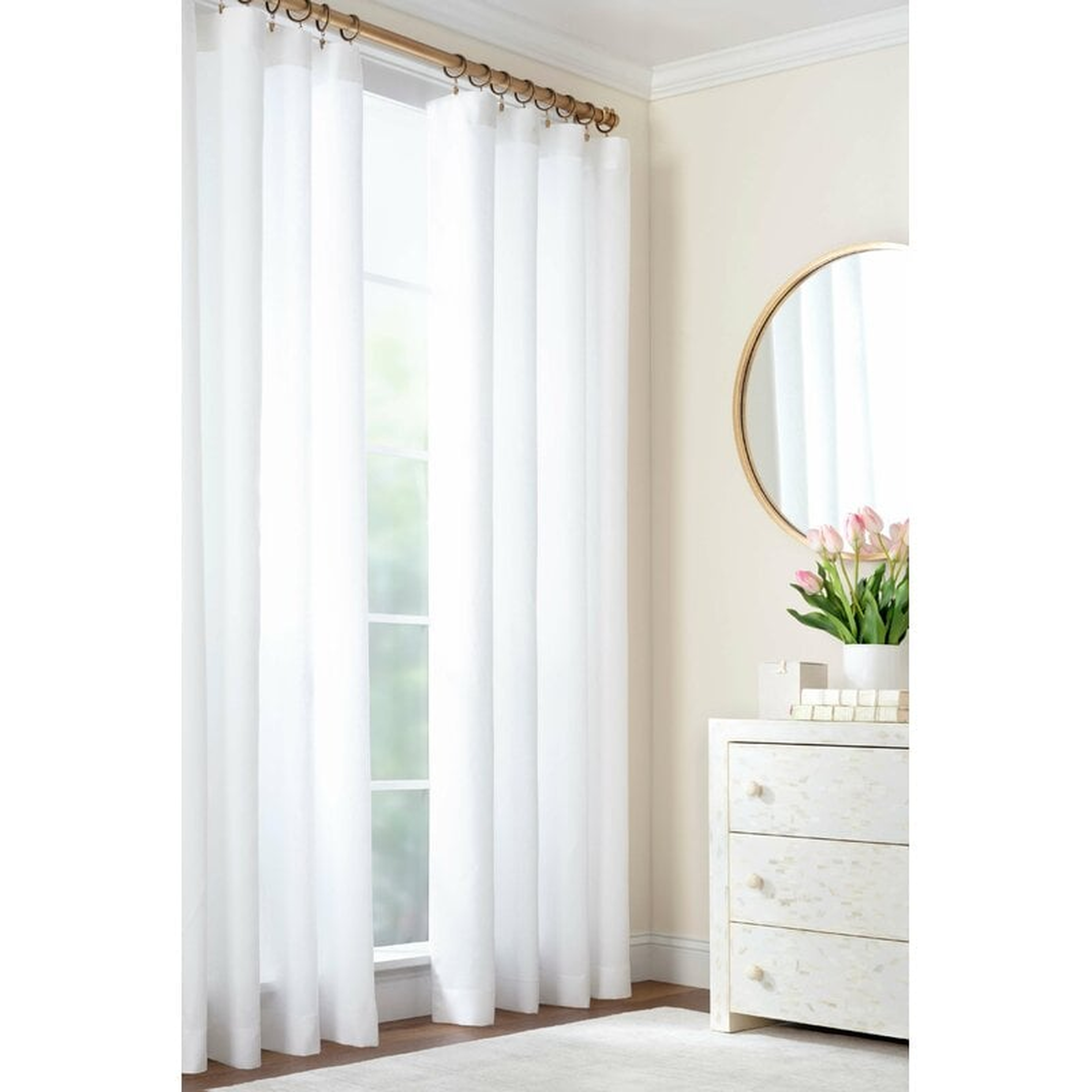 Lush 100% Linen Solid Color Semi-Sheer Single Curtain Panel  Lush 100% Linen Solid Color Semi-Sheer Single Curtain Panel  Lush 100% Linen Solid Color Semi-Sheer Single Curtain Panel Lush 100% Linen Solid Color Semi-Sheer Single Curtain Panel - Perigold