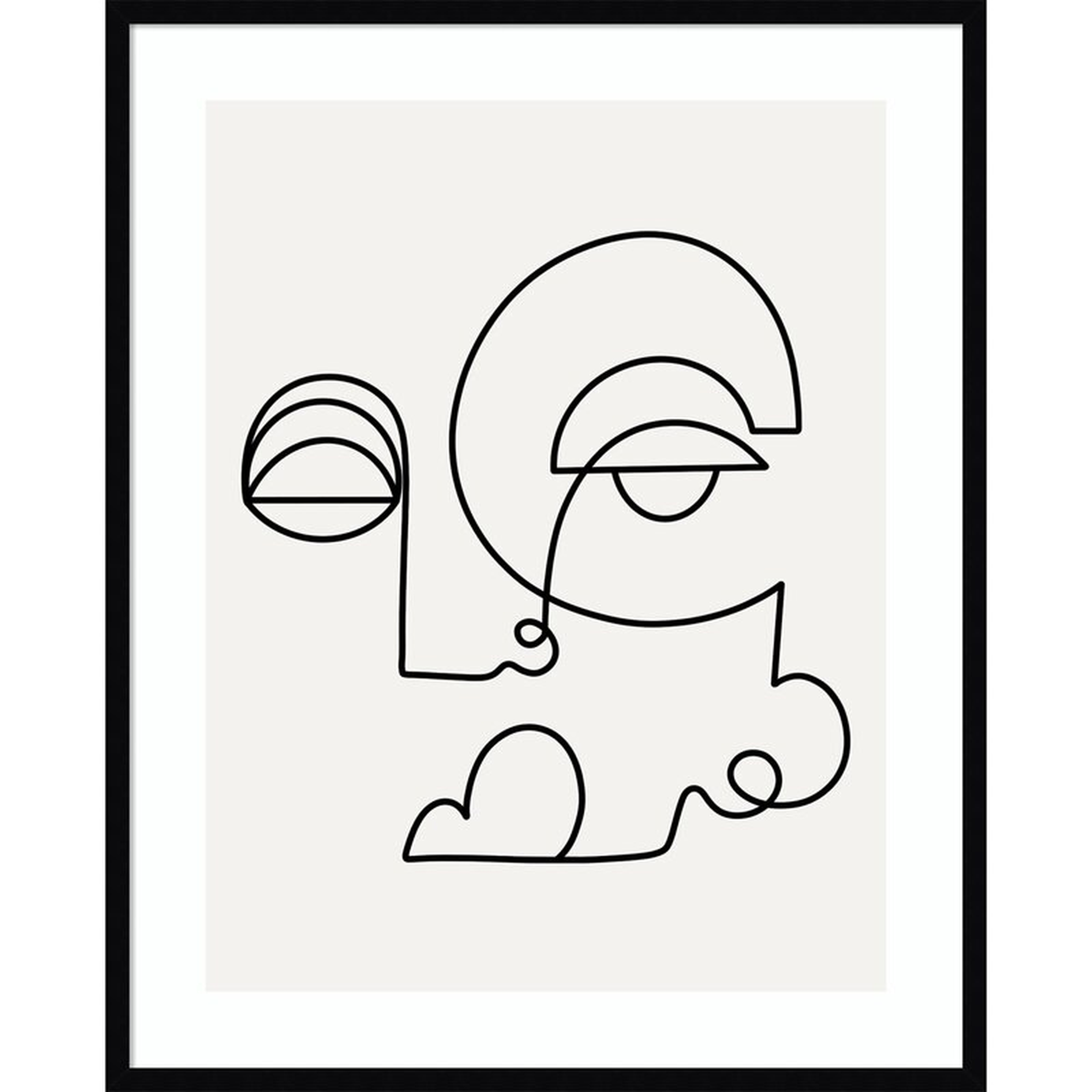 Shatha Al Dafai Inner Battle by Shatha Al Dafai - Picture Frame Graphic Art Print on Paper - AllModern