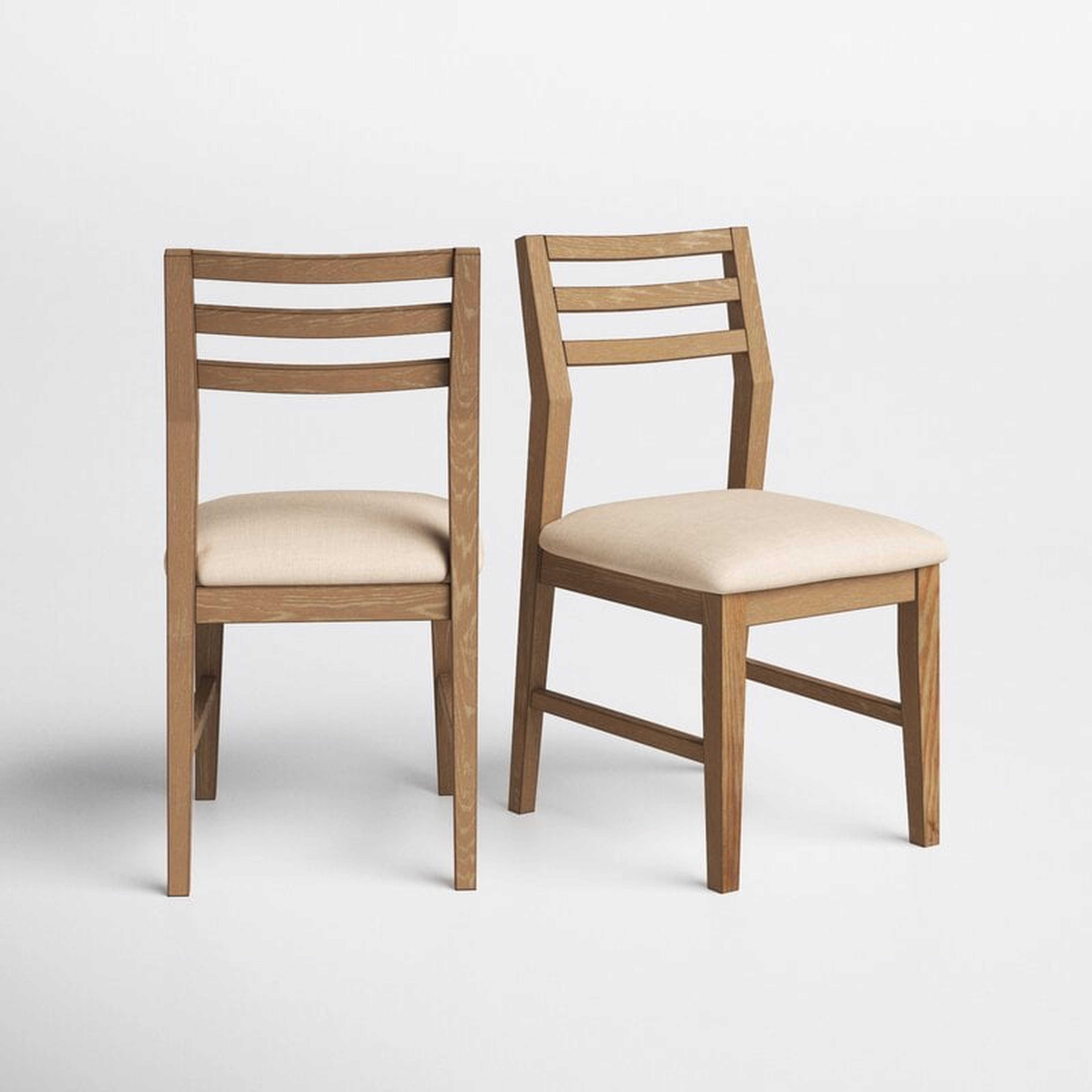 Upholstered Side Chair in Brown (Set of 2) - Wayfair