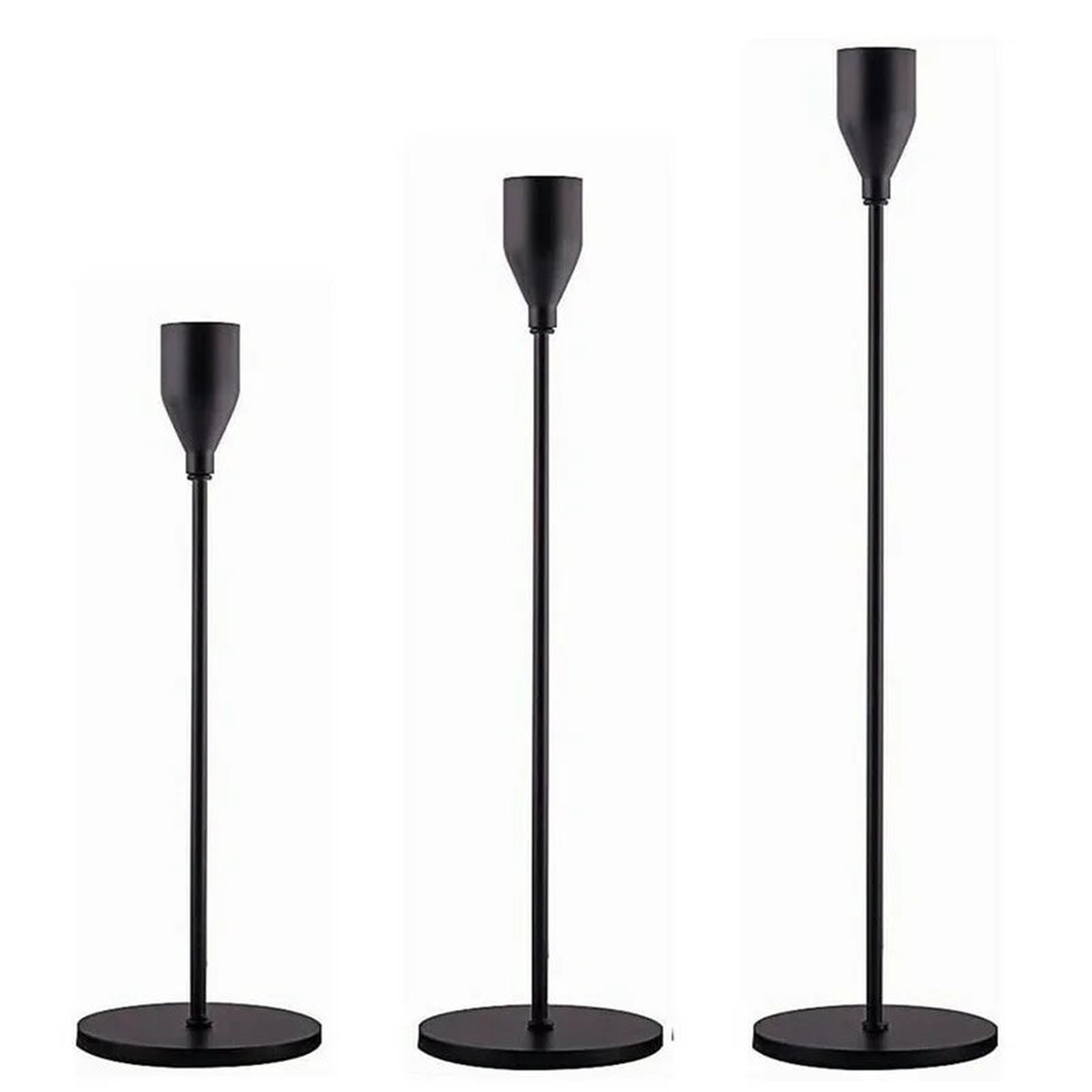 3 Piece Metal Tabletop Candlestick Set - Wayfair