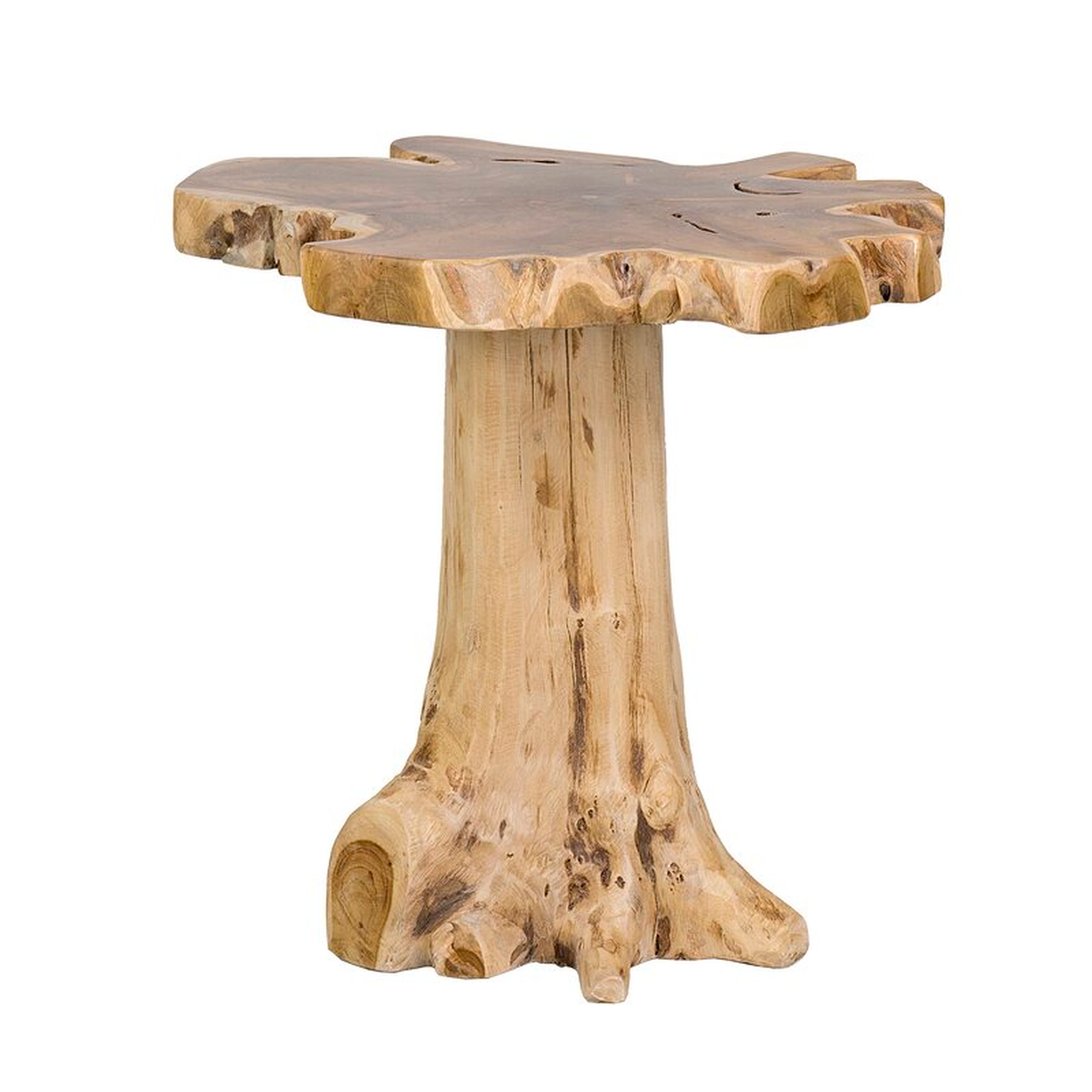 Brit Solid Wood Pedestal End Table - Wayfair