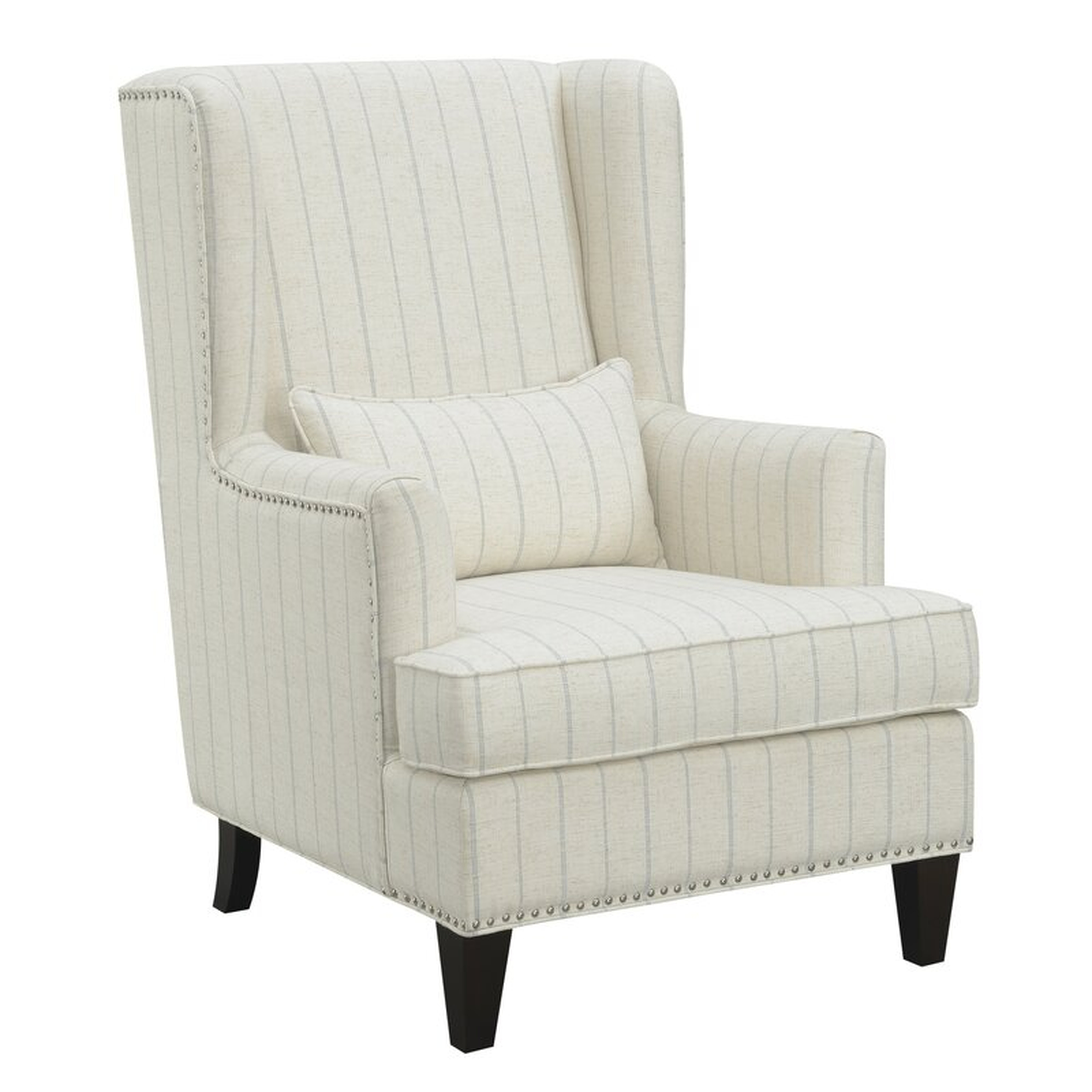 Mcdonald 34" Wide Polyester Wingback Chair - Wayfair