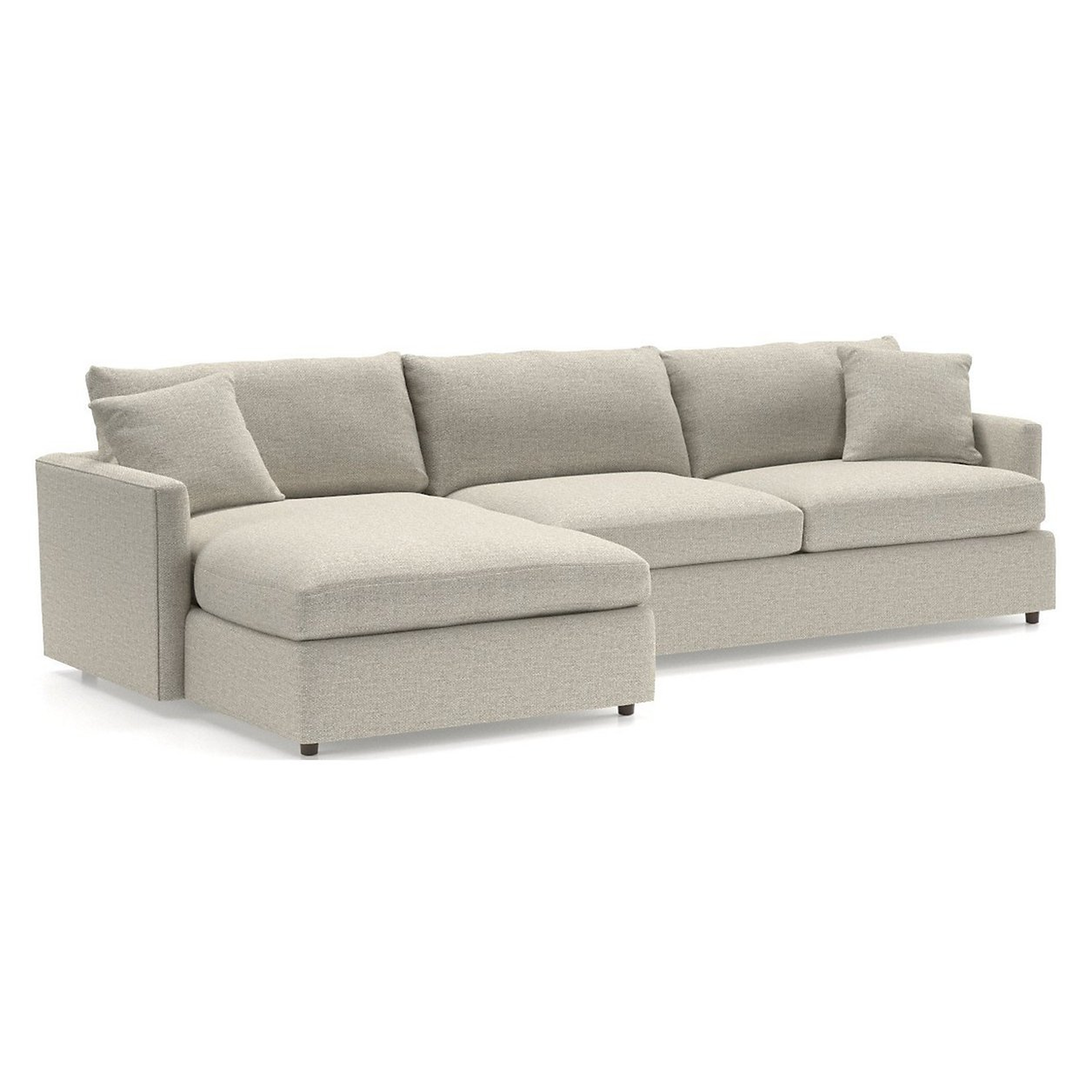 Lounge 2-Piece Sectional Sofa (Left Arm Chaise, Right Arm Sofa)- 41" standard depth - Crate and Barrel