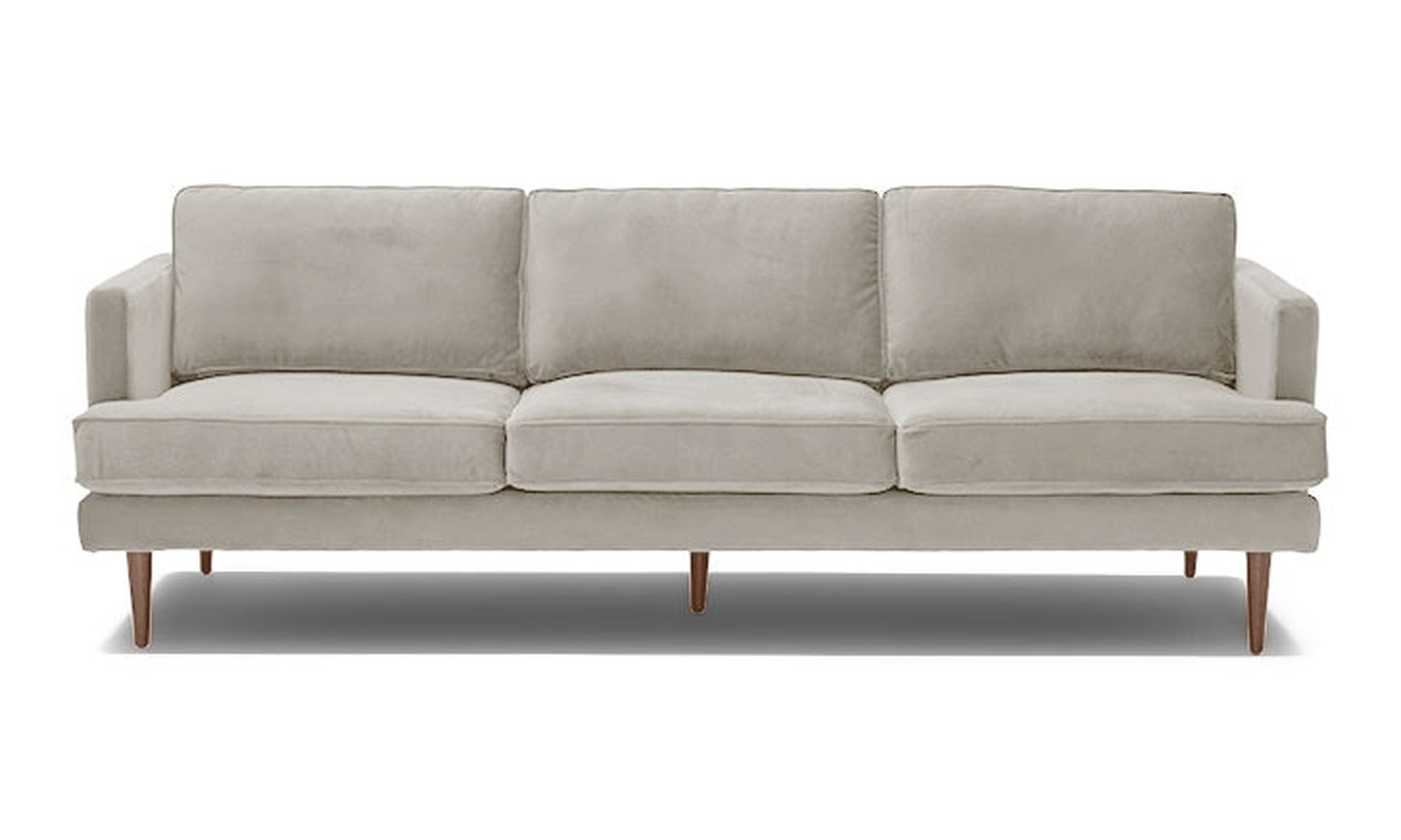 Beige Preston Mid Century Modern Grand Sofa - Notion Gunsmoke - Medium - Joybird