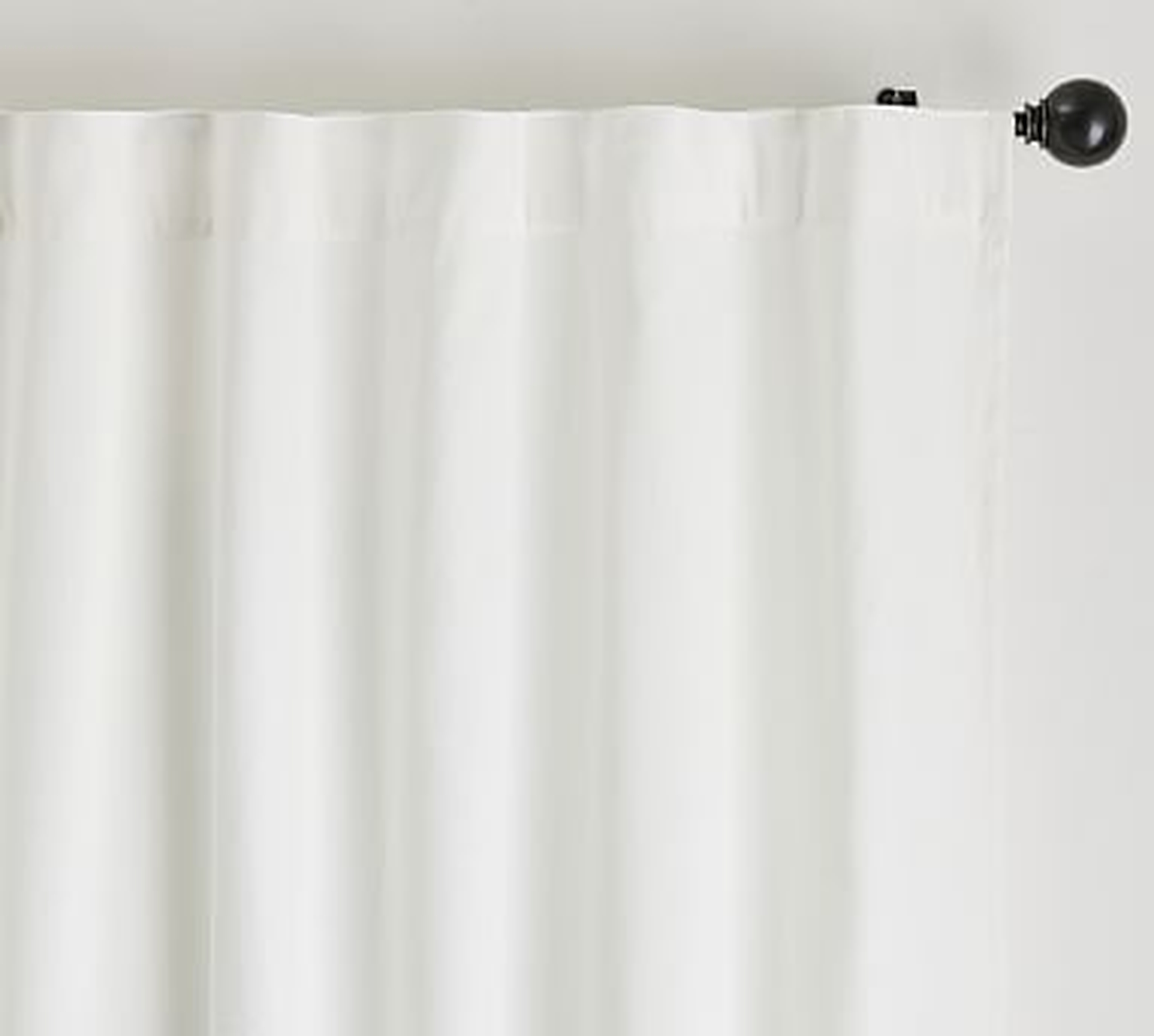 Broadway Pole-Pocket Curtain, Set of 2, 50 x 84", Ivory - Pottery Barn