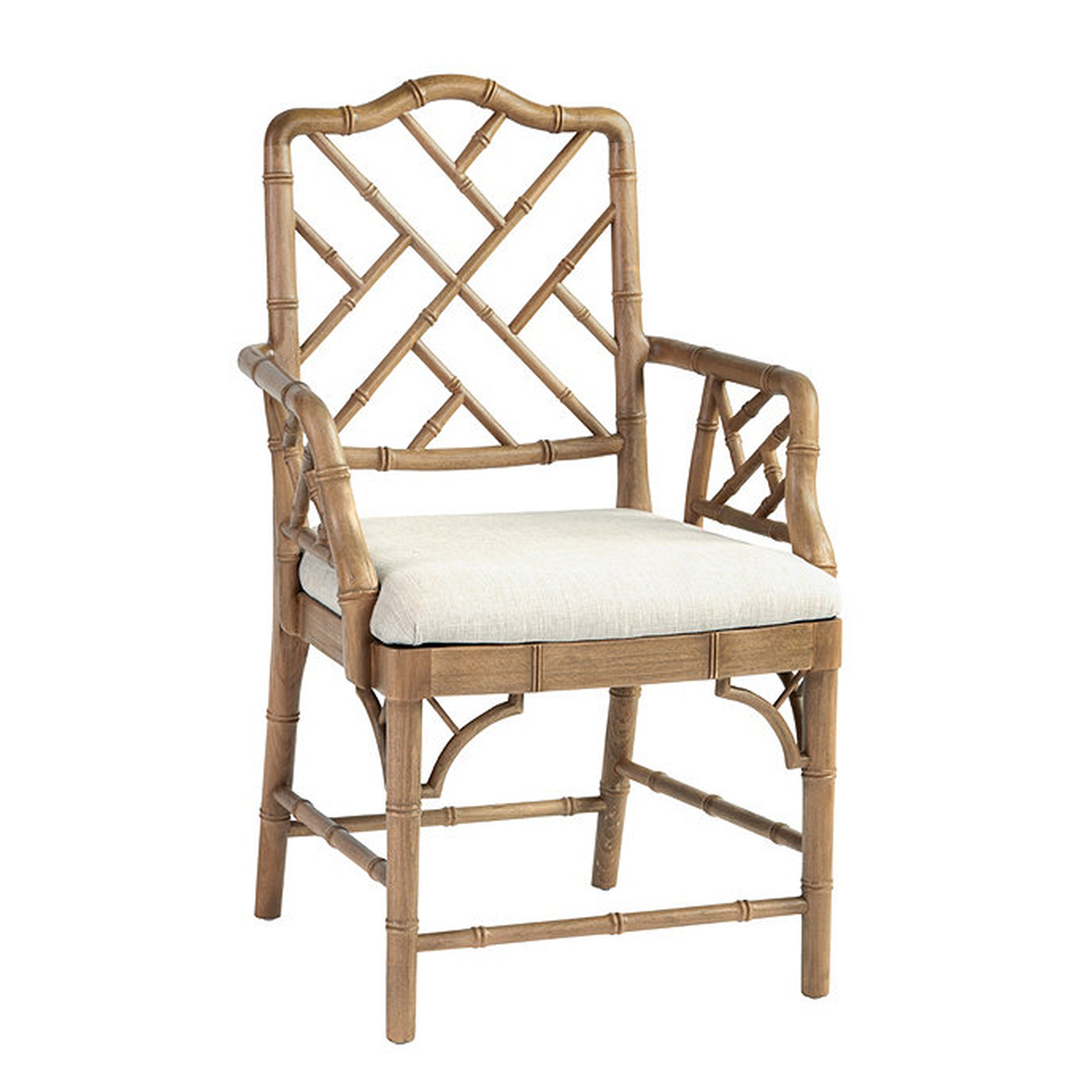 Dayna Arm Chair - Natural Oak - Ballard Designs