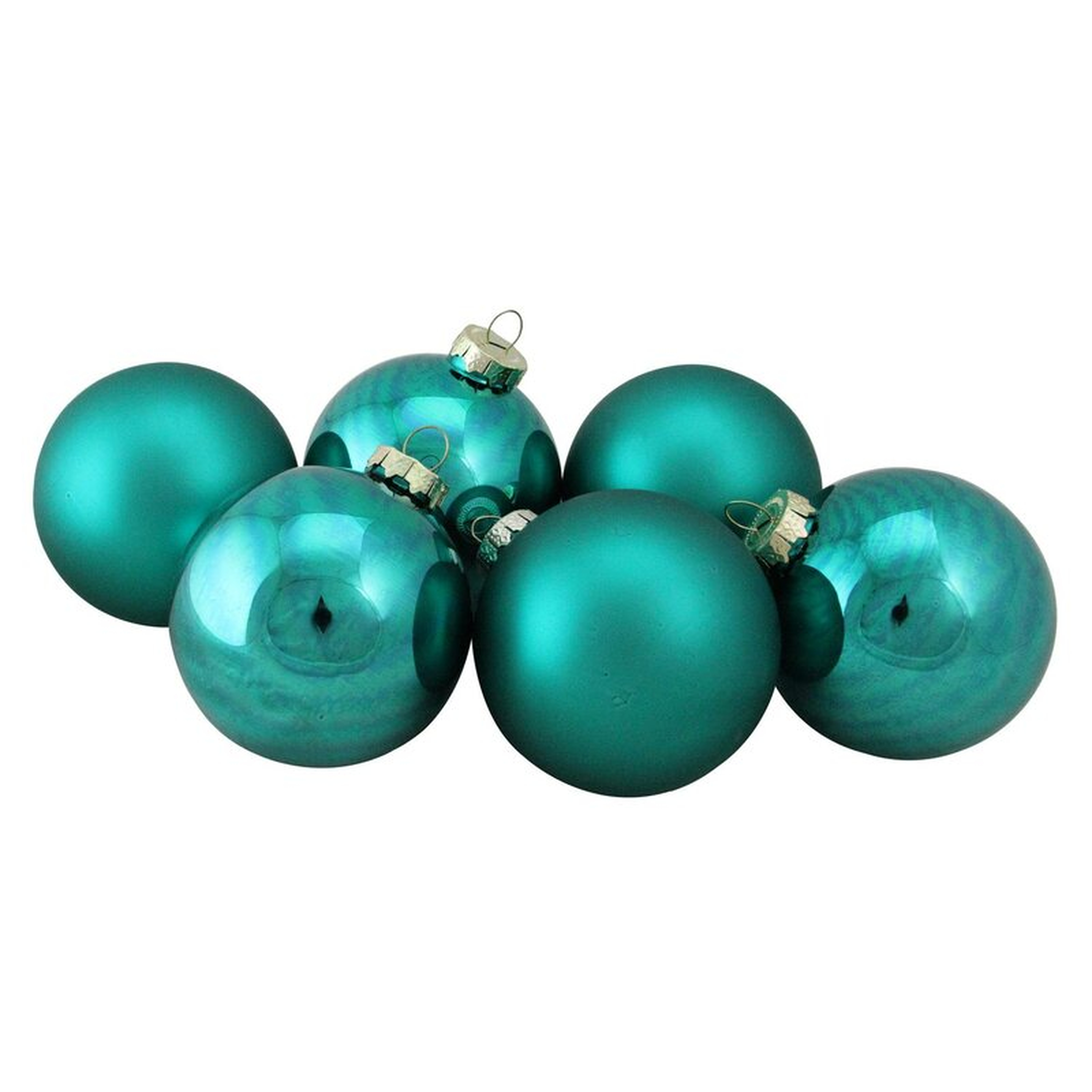 Glass Christmas Ball Ornament (6 pc) - Wayfair