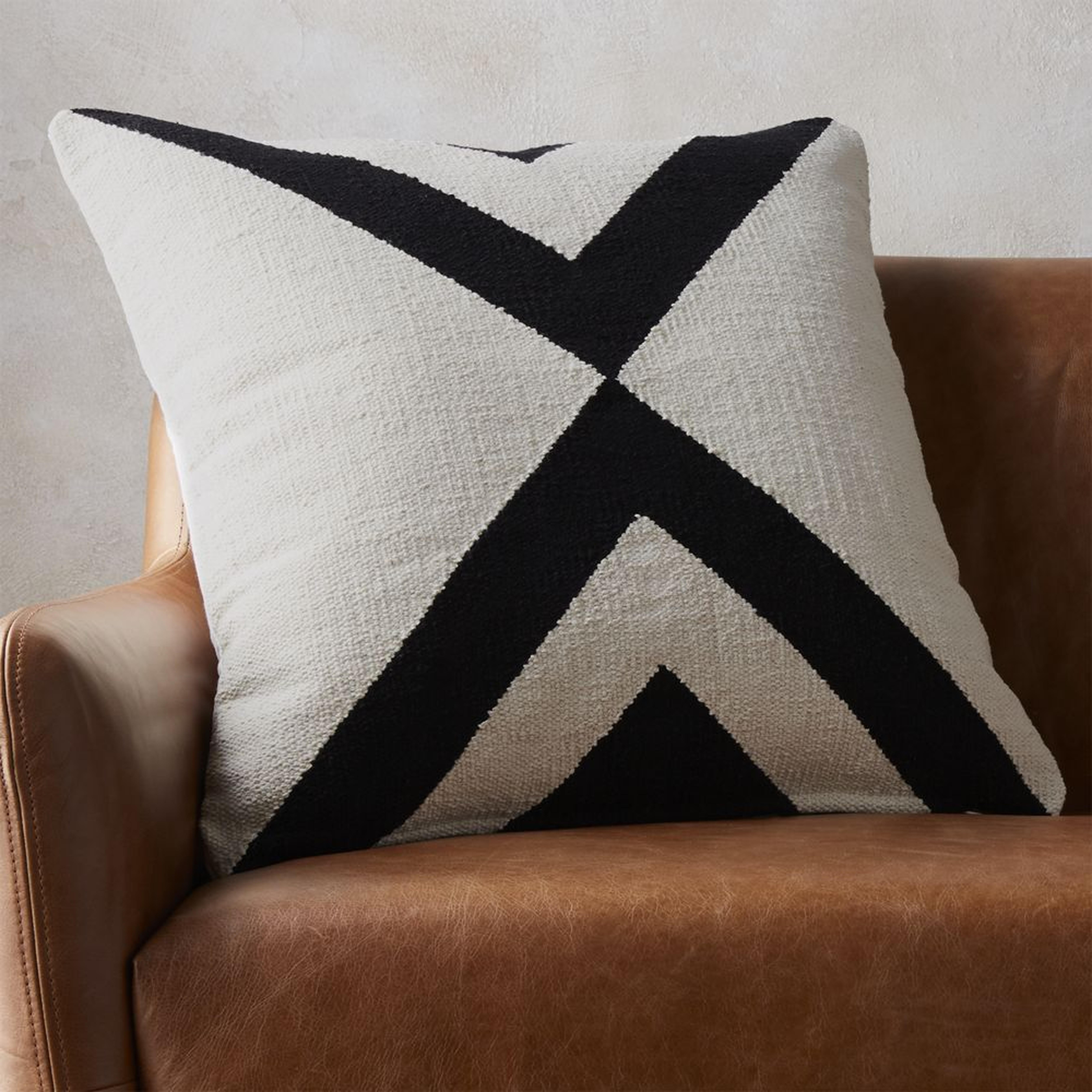 "23"" xbase pillow with feather-down insert" - CB2