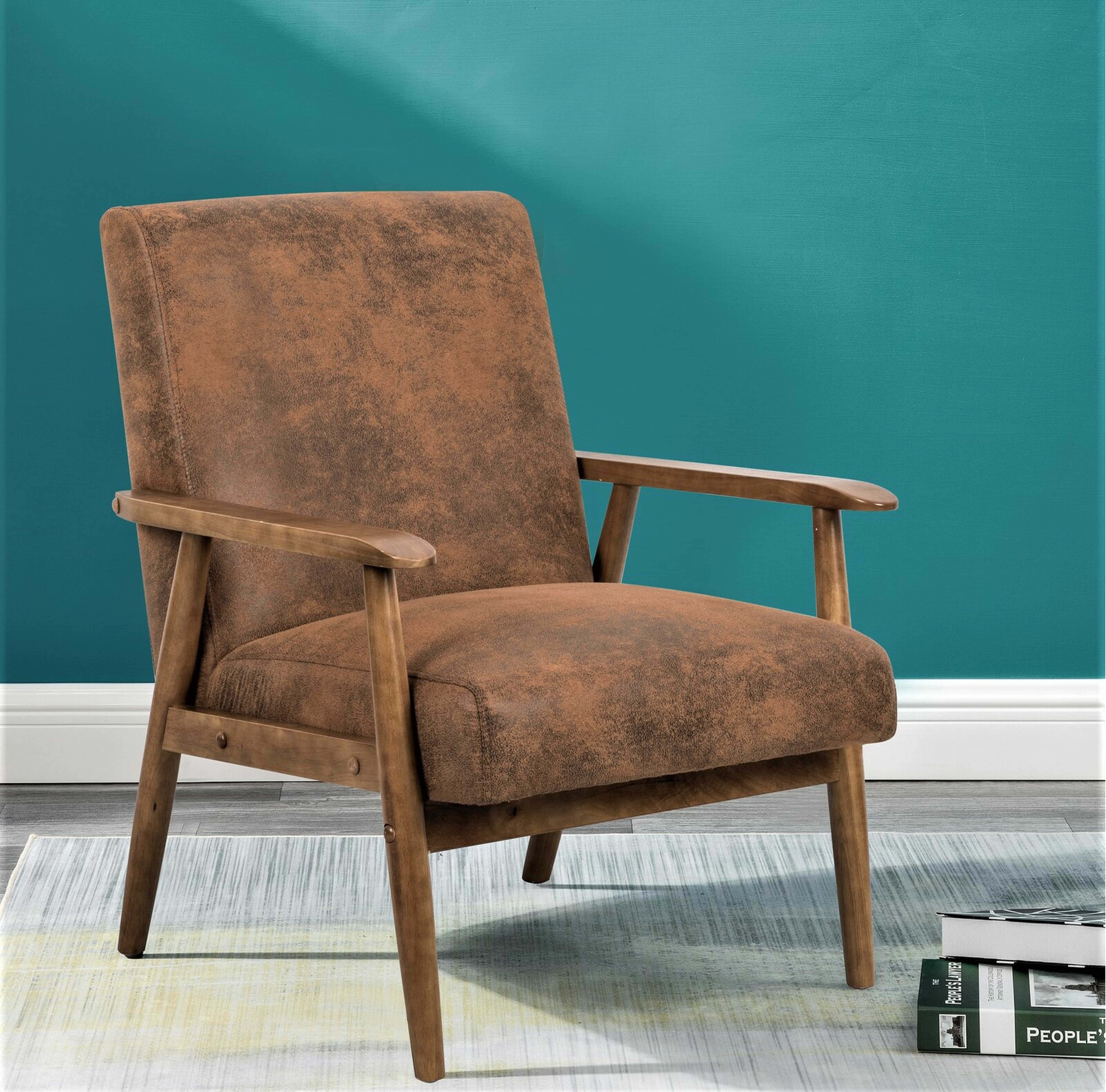 Gray Beachwood 21" Arm Chair - Wayfair