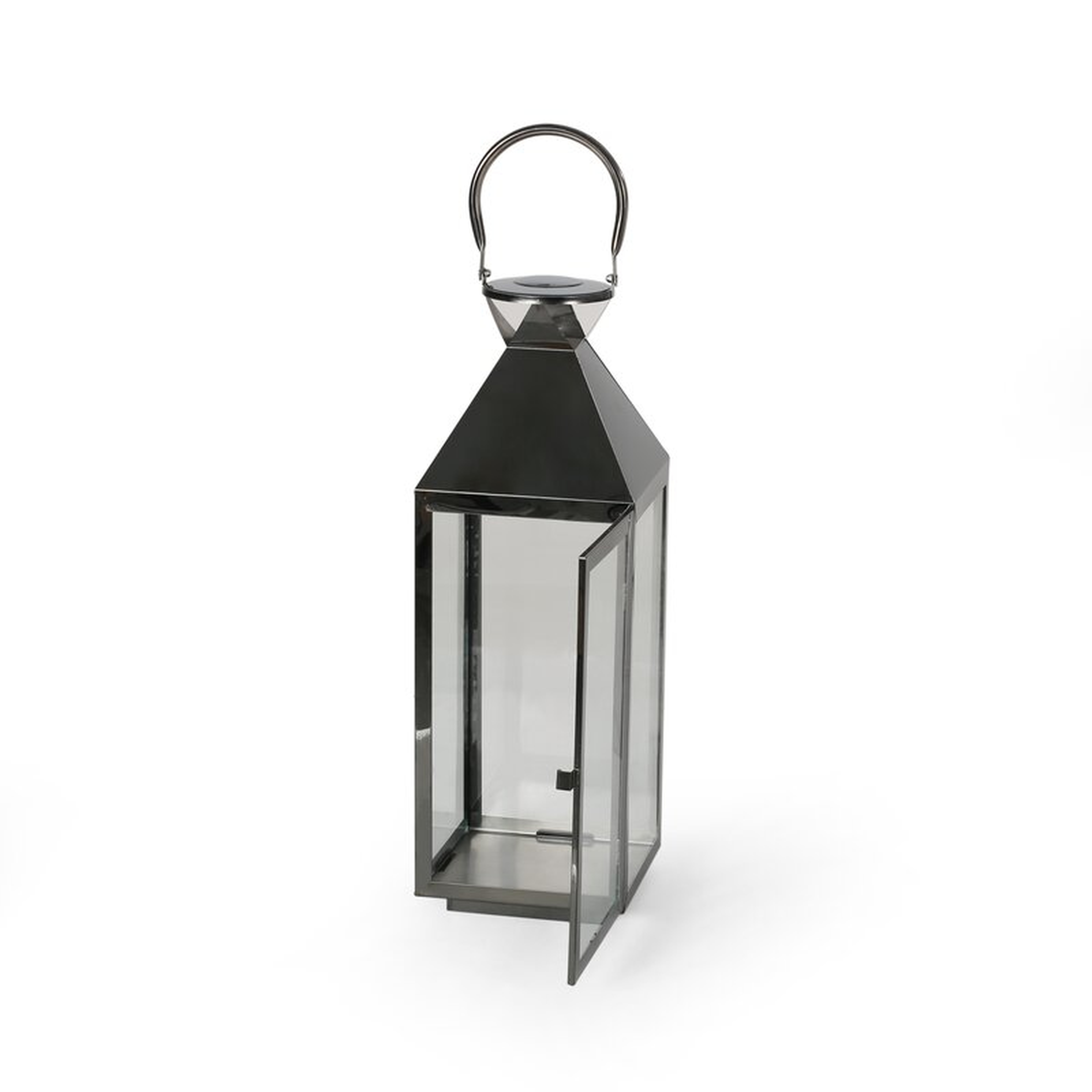 Jessica Modern Stainless Steel Outdoor Lantern - Wayfair