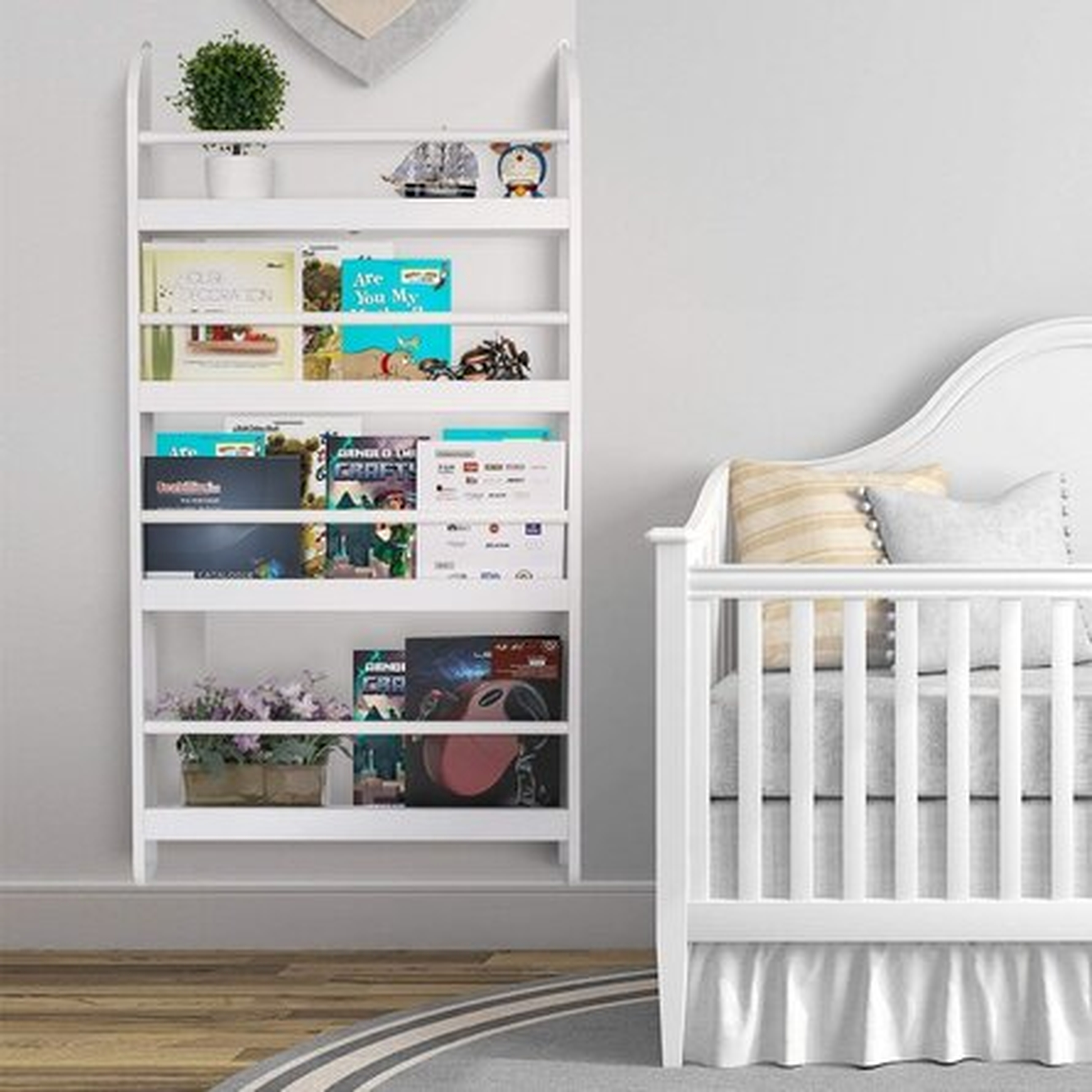 Wooden 4-Tier Children’S Kids Bookshelf Bookcase Rack Wall Display Storage Shelf - Wayfair
