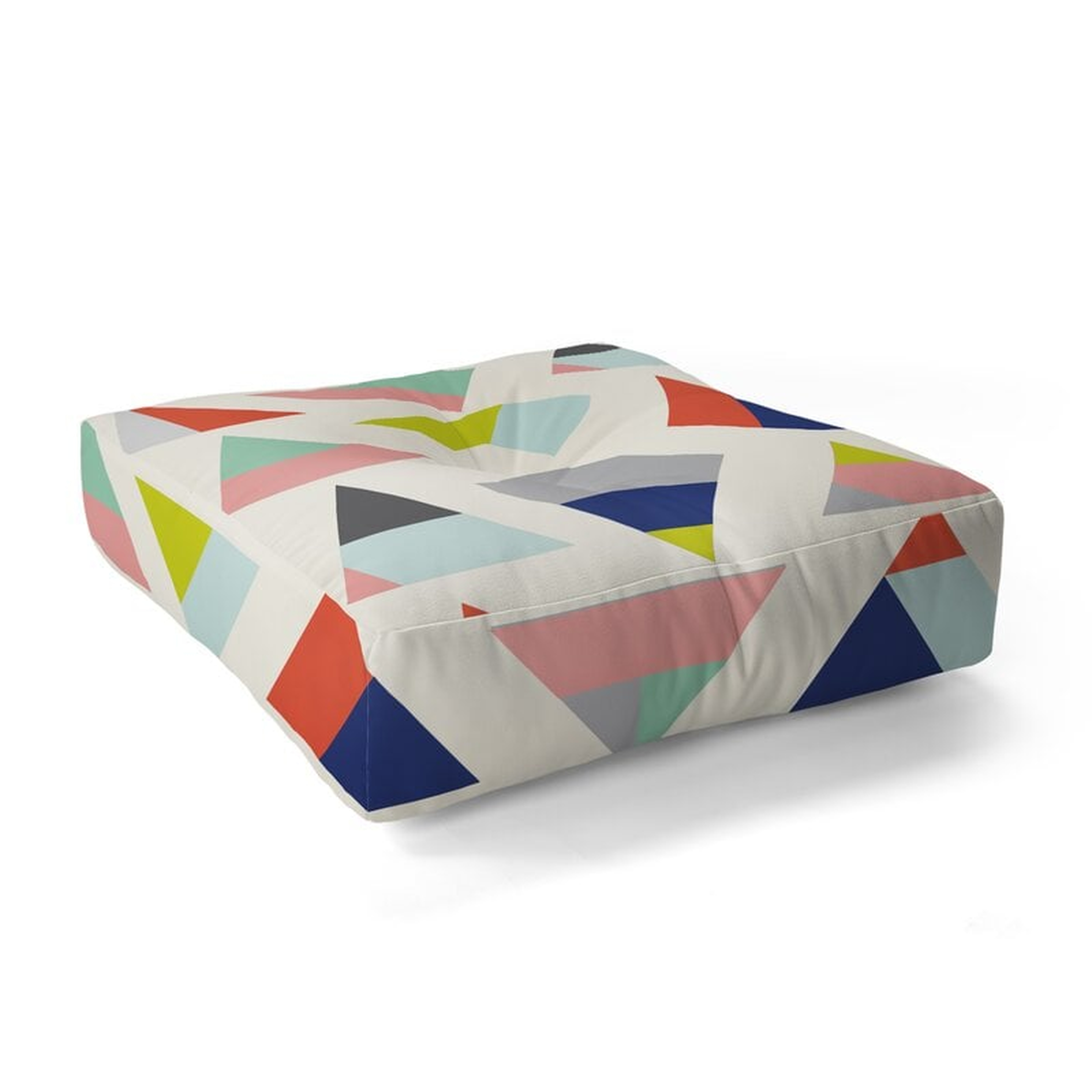 Emmie K Pulled up Geometric Floor Pillow - Wayfair