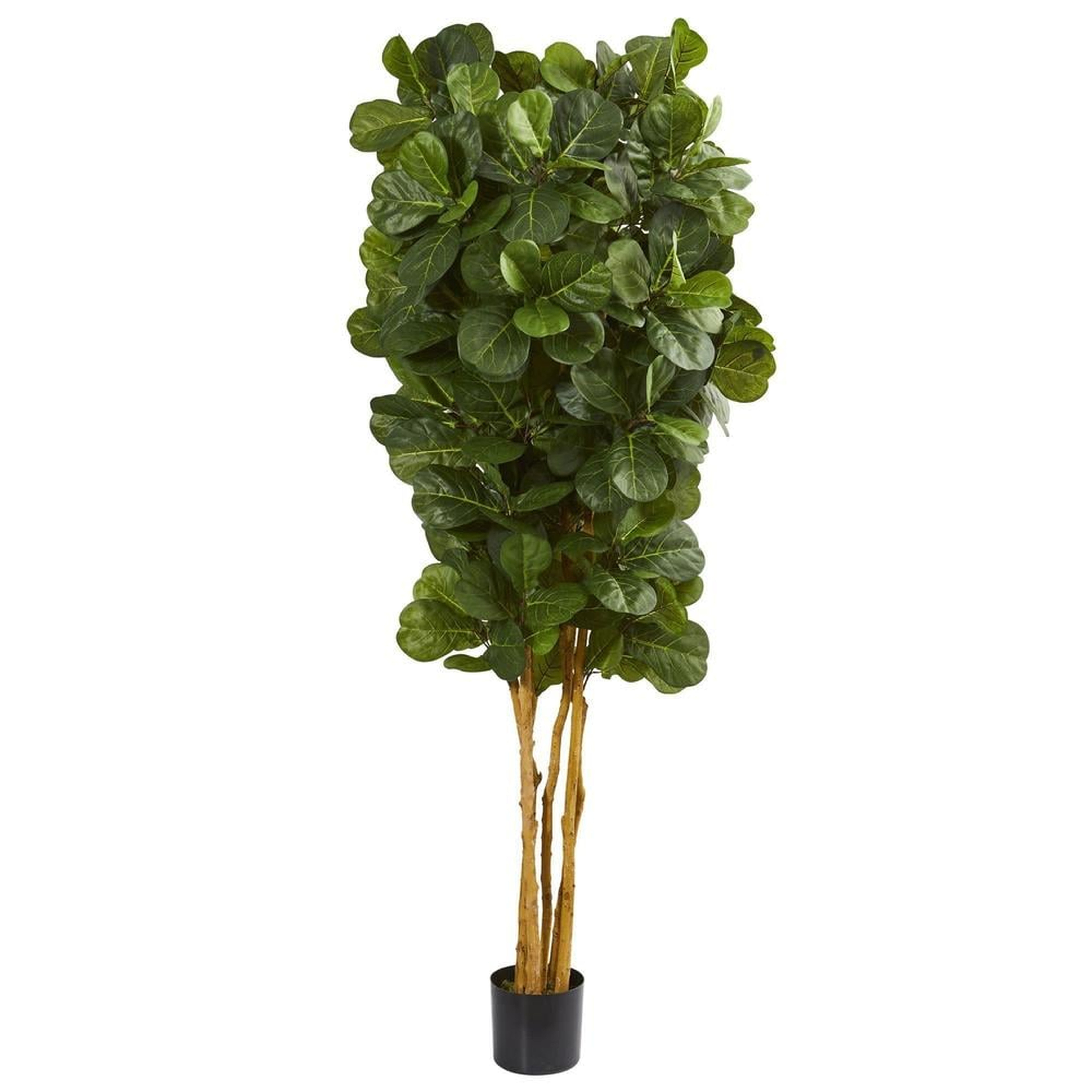 7 fiddle leaf fig artificial tree beige trunk - Nearly Natural