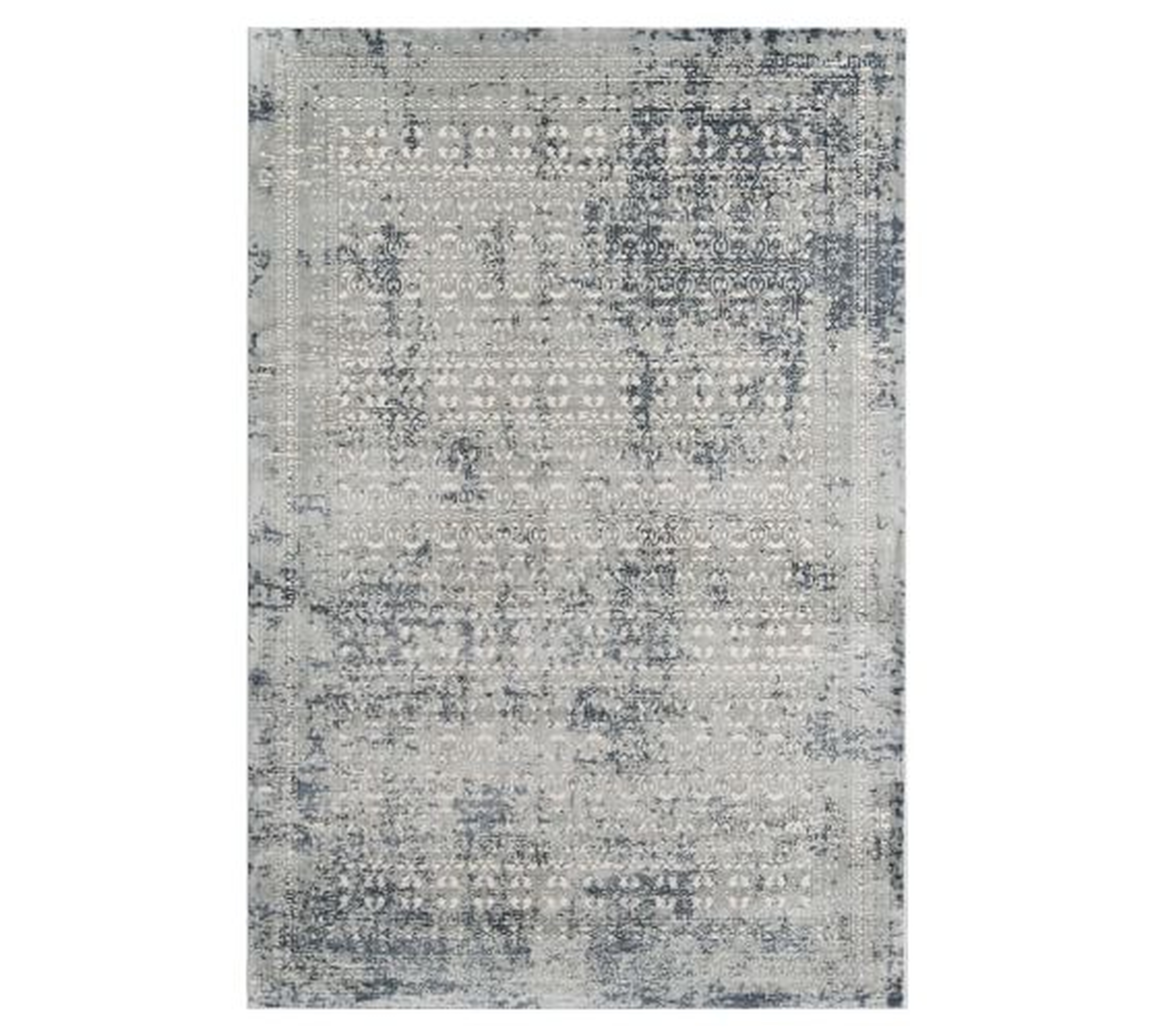 Micah Synthetic Rug, Charcoal, 7'10 x 9'10 - Pottery Barn