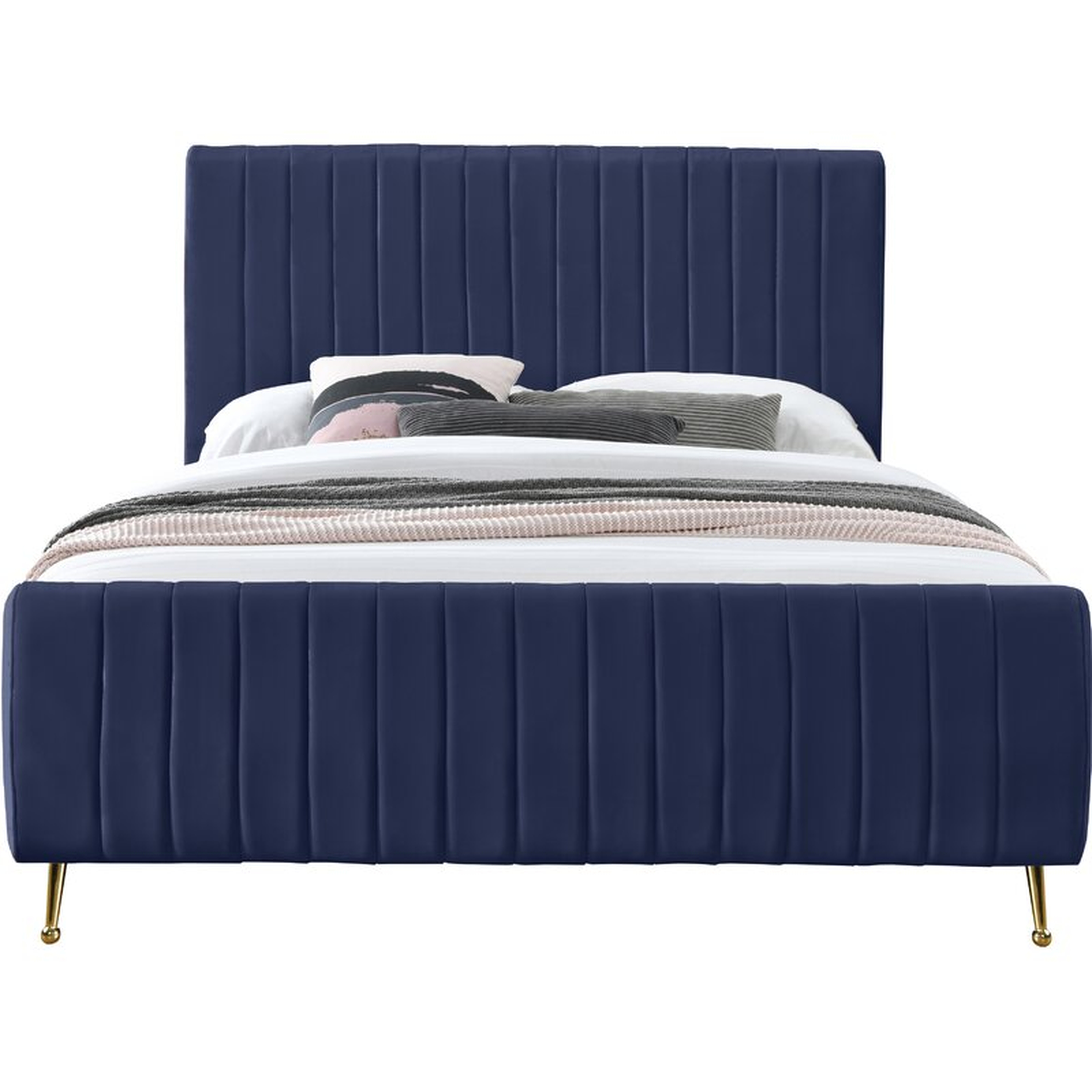 Summersville Tufted Upholstered Low Profile Platform Bed - Wayfair