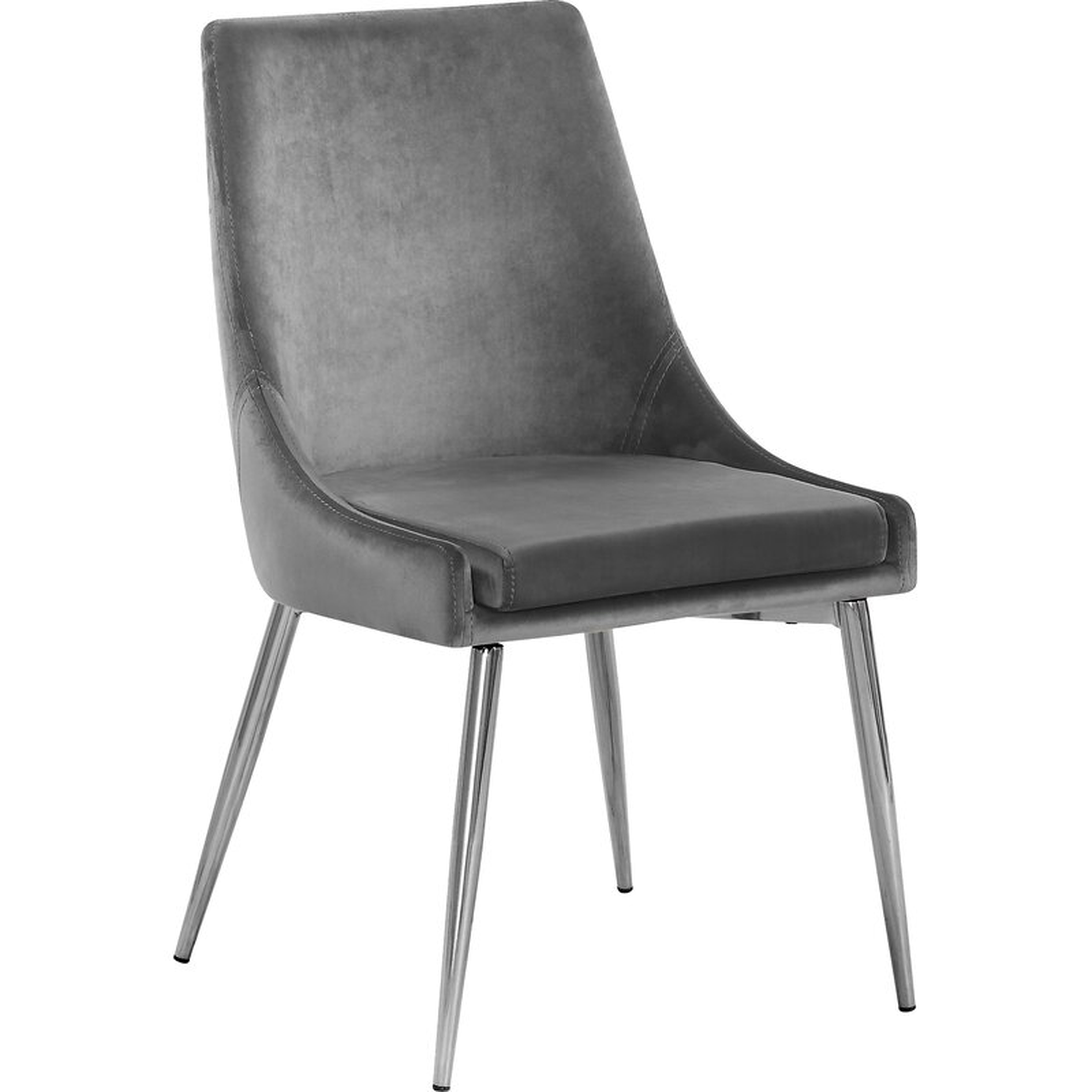 Ellenberger Upholstered Dining Chair (Set of 2)- Gray - Wayfair