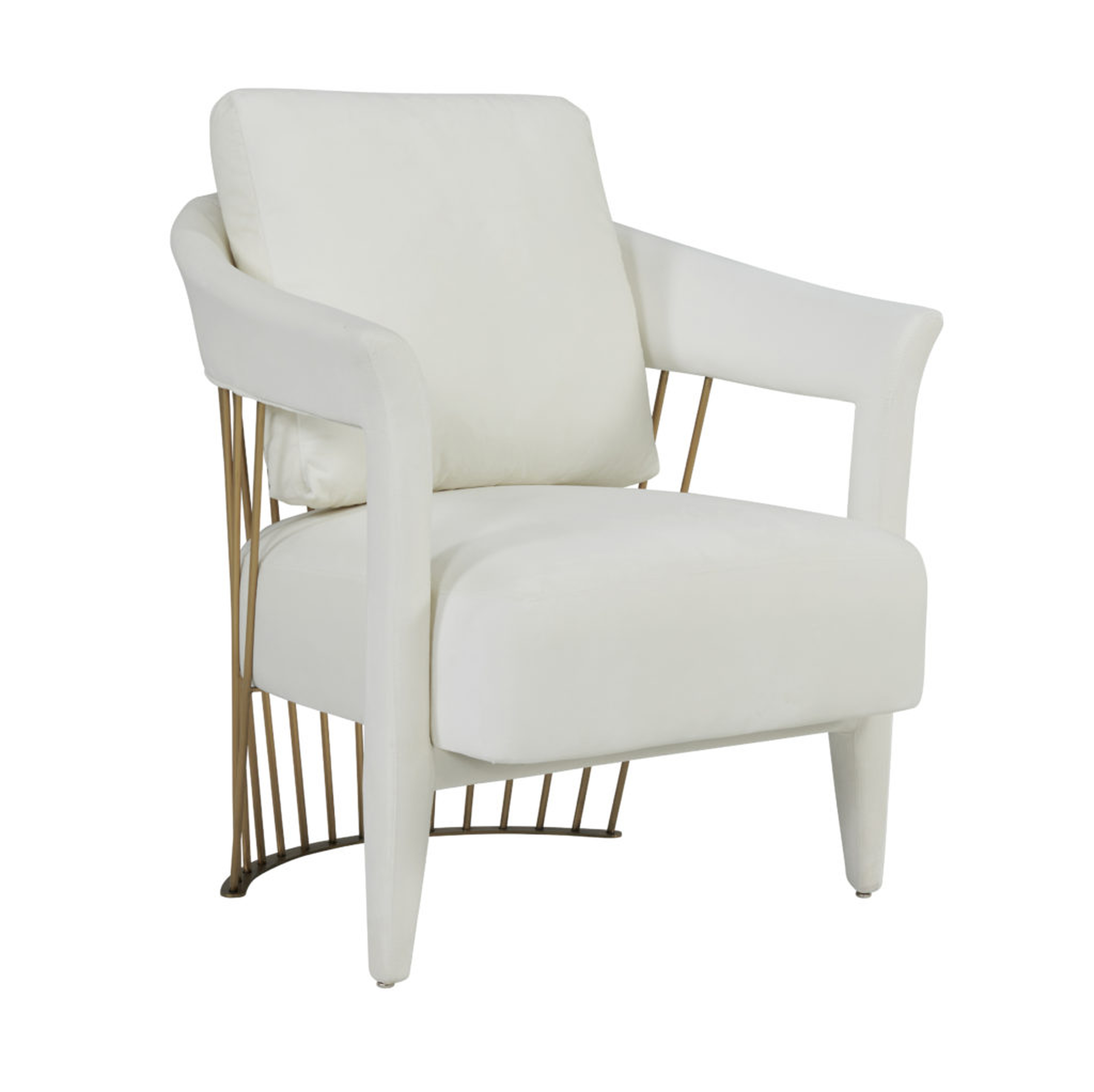 Ainsley Cream Velvet Chair - Maren Home
